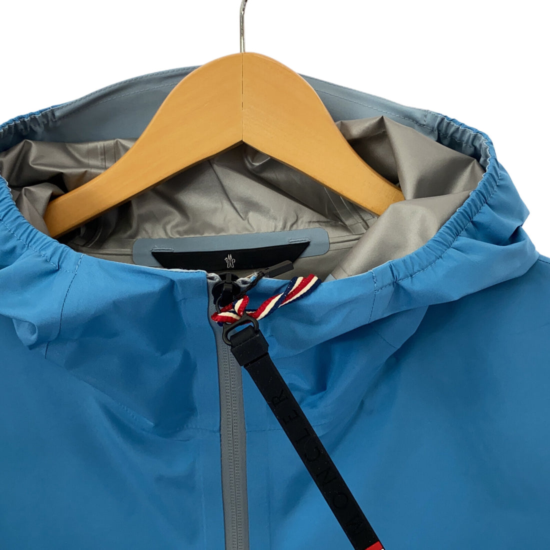 Moncler Brunoble Hooded Jacket Polyester Blue