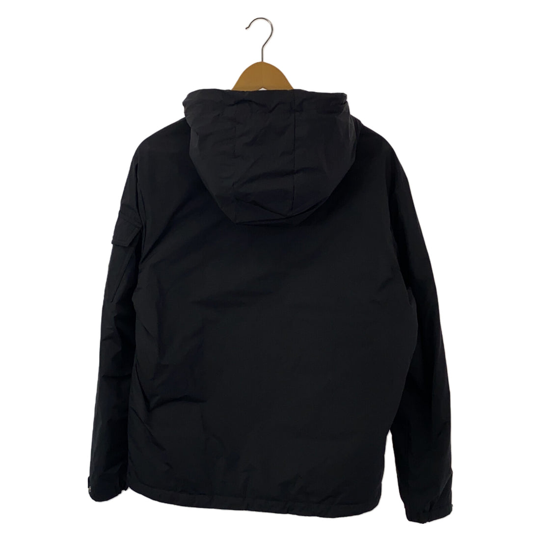 Moncler Polyester Hooded Down Jacket Black