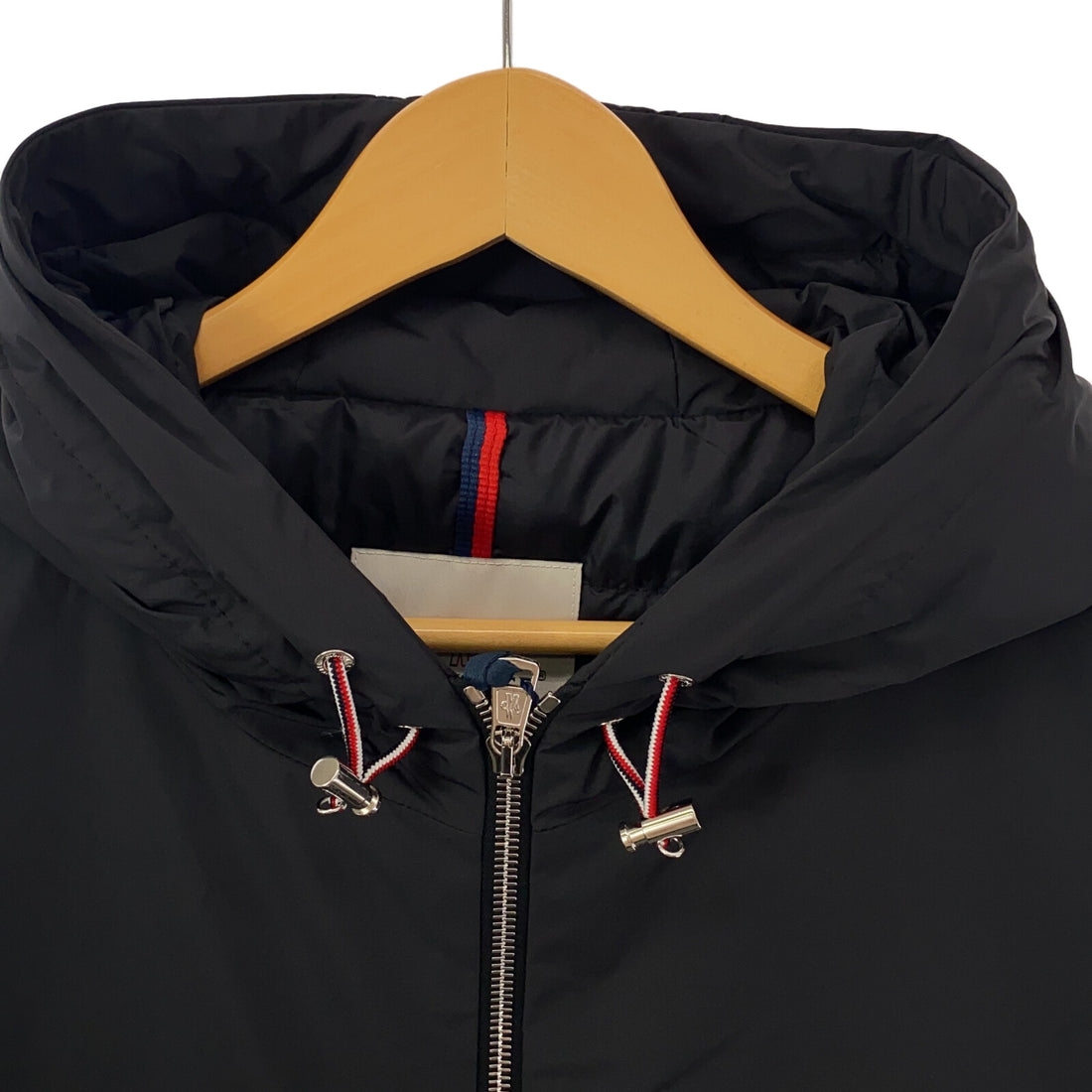 Moncler Polyester Hooded Down Jacket Black