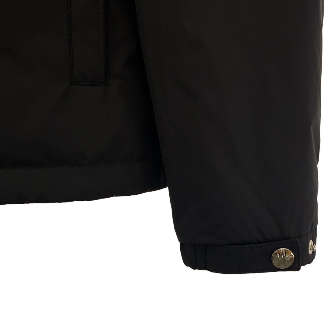 Moncler Polyester Hooded Down Jacket Black