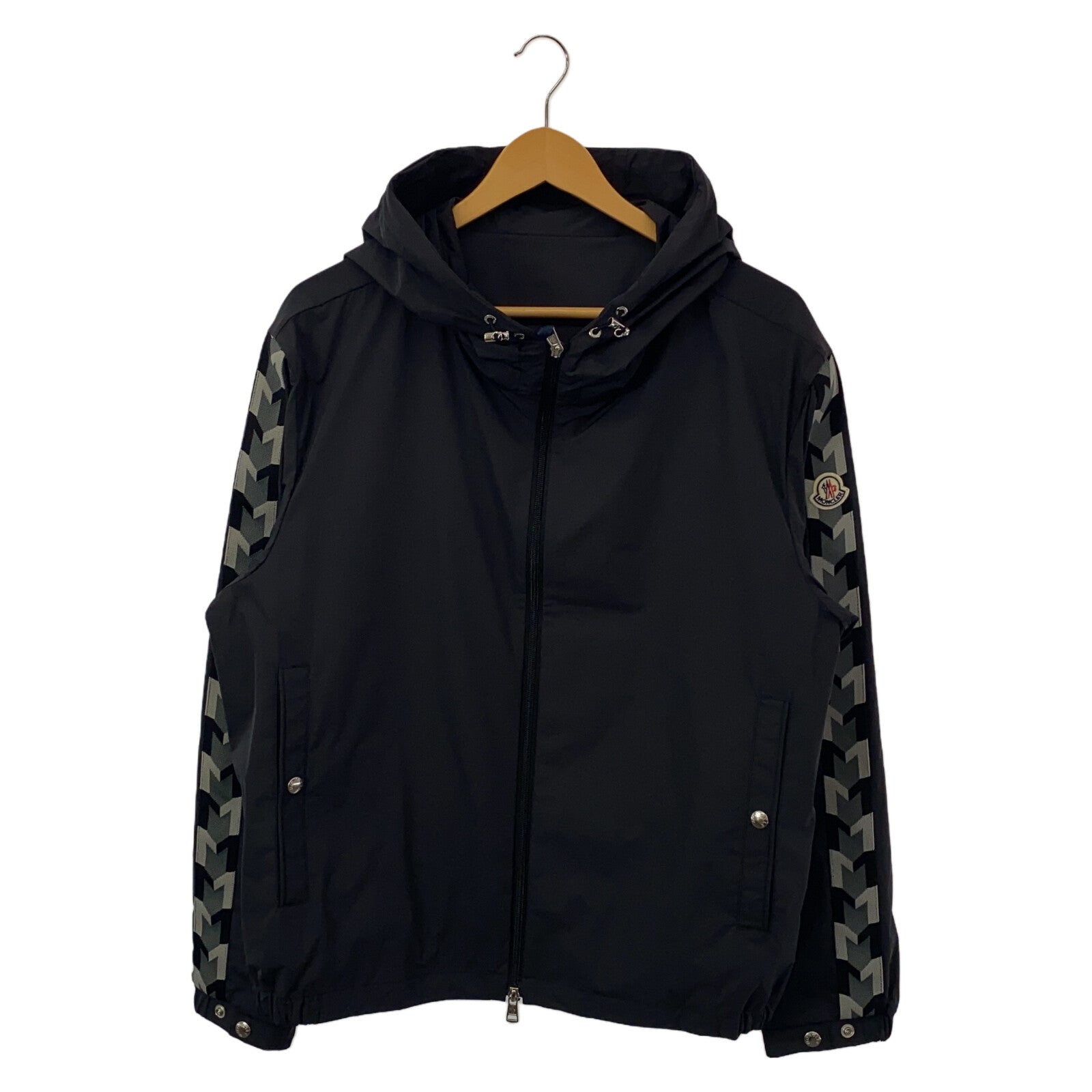 Moncler Hooded Jacket Polyester Black