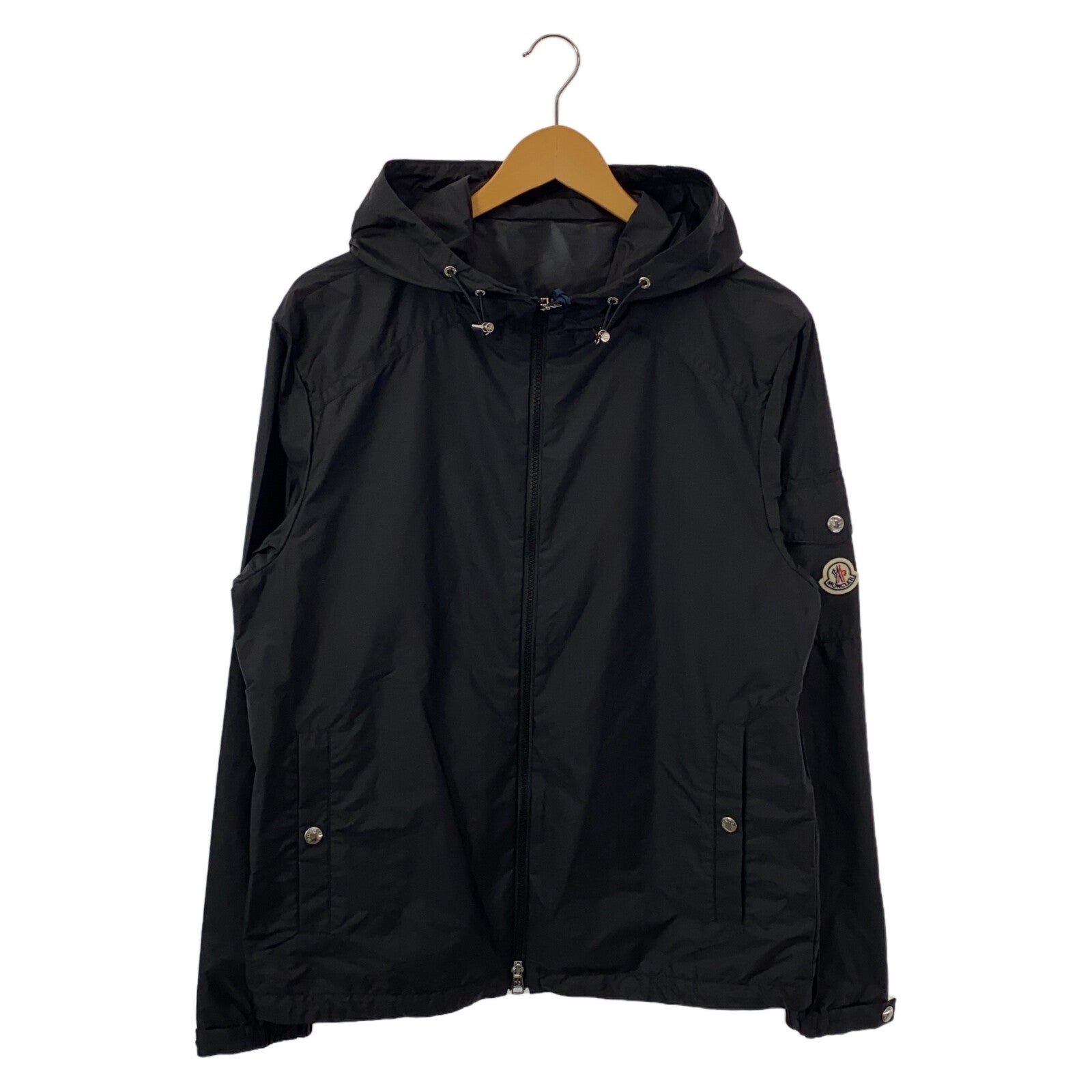 Moncler Hooded Jacket Polyester Black