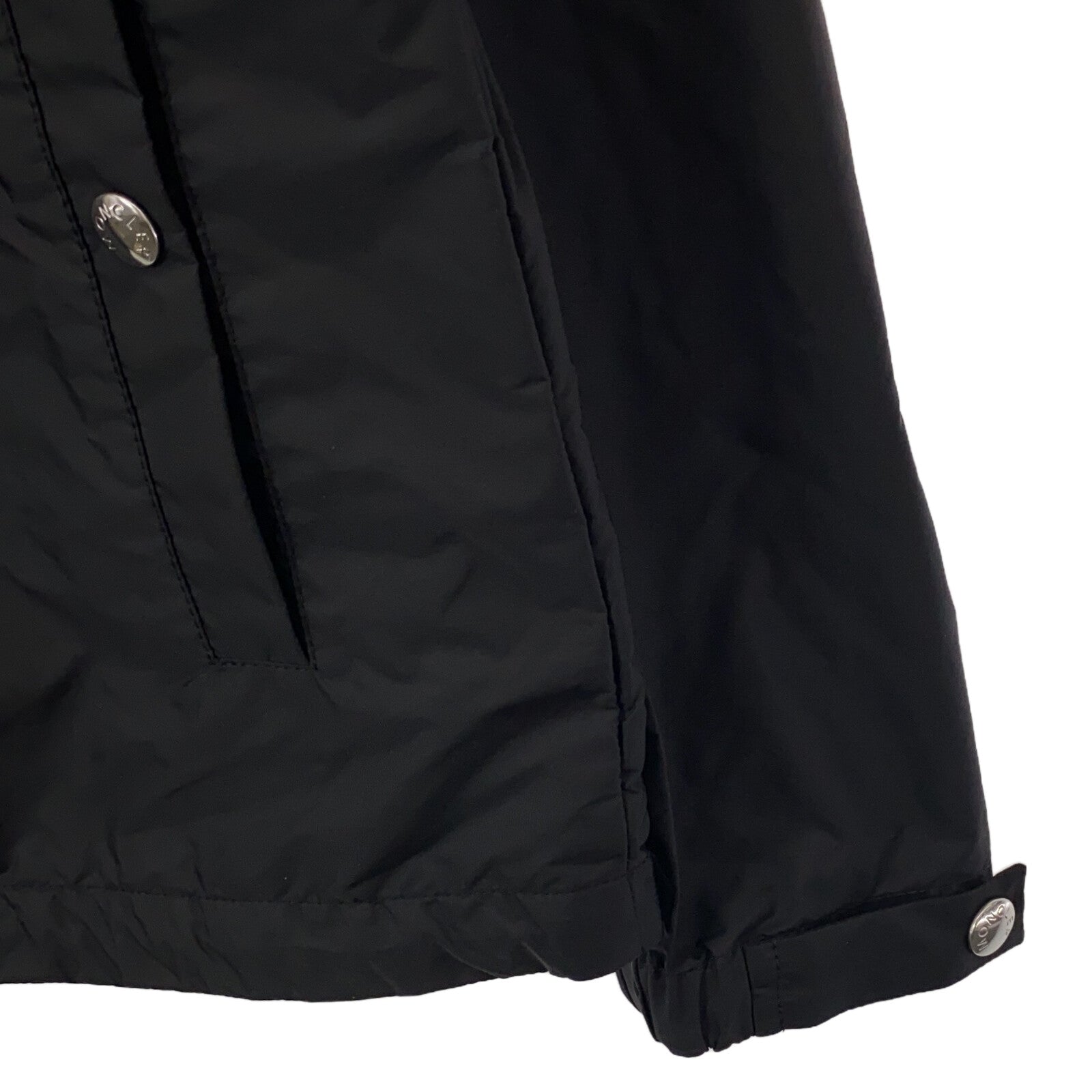 Moncler Hooded Jacket Polyester Black