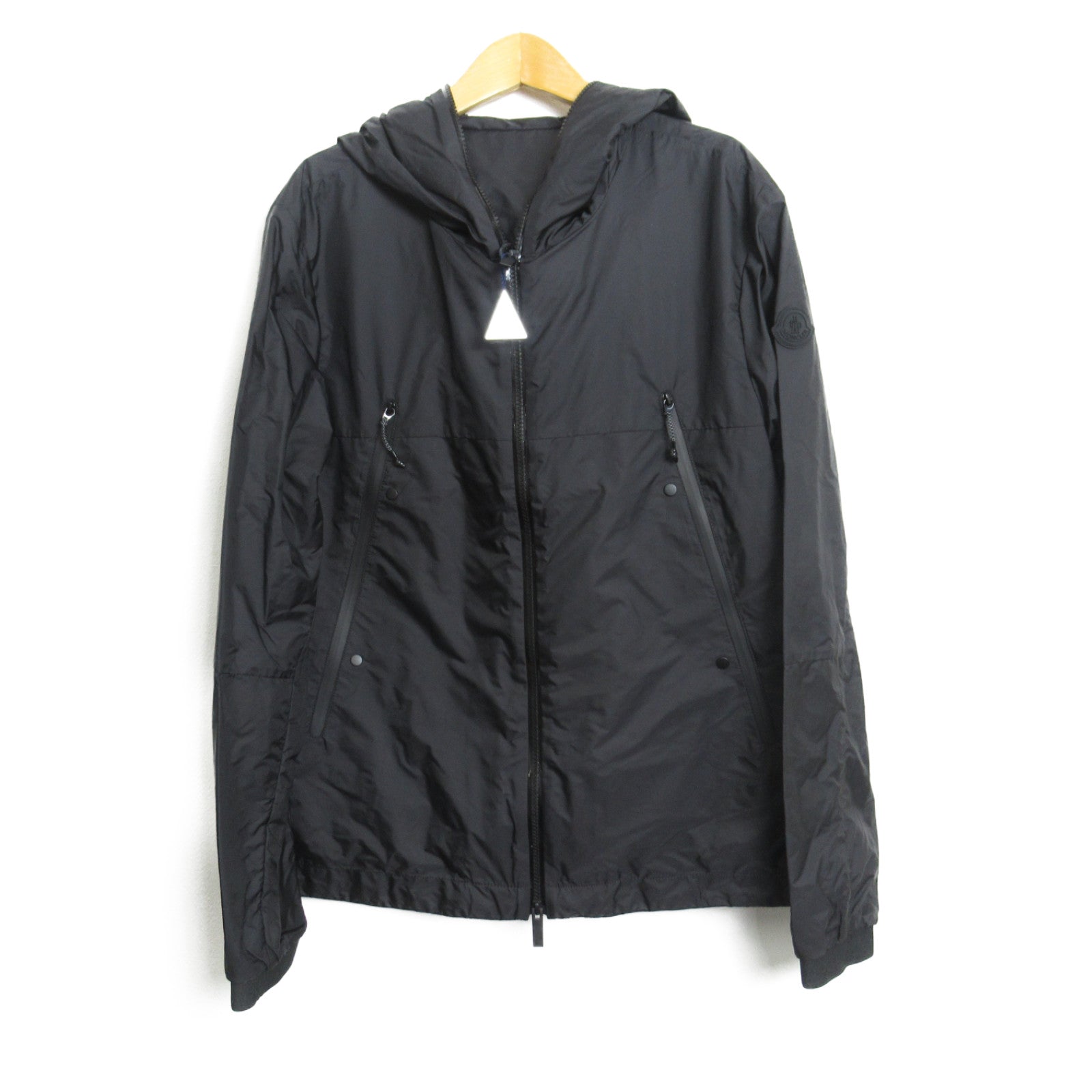 Moncler Nylon Hooded Jacket Black