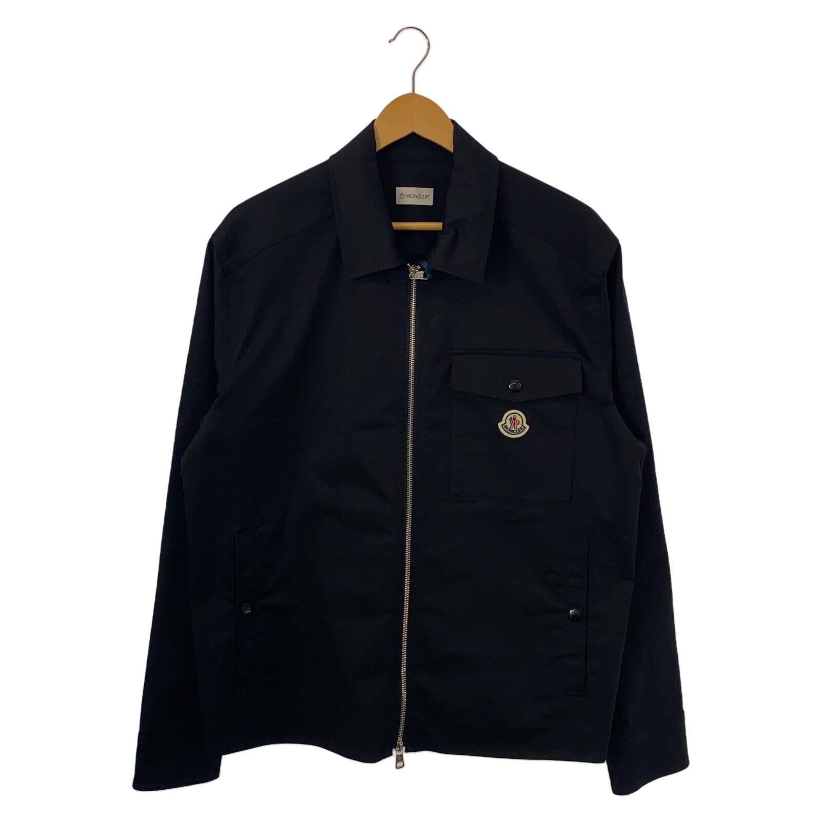 Moncler Cotton Zip Jacket Black Men