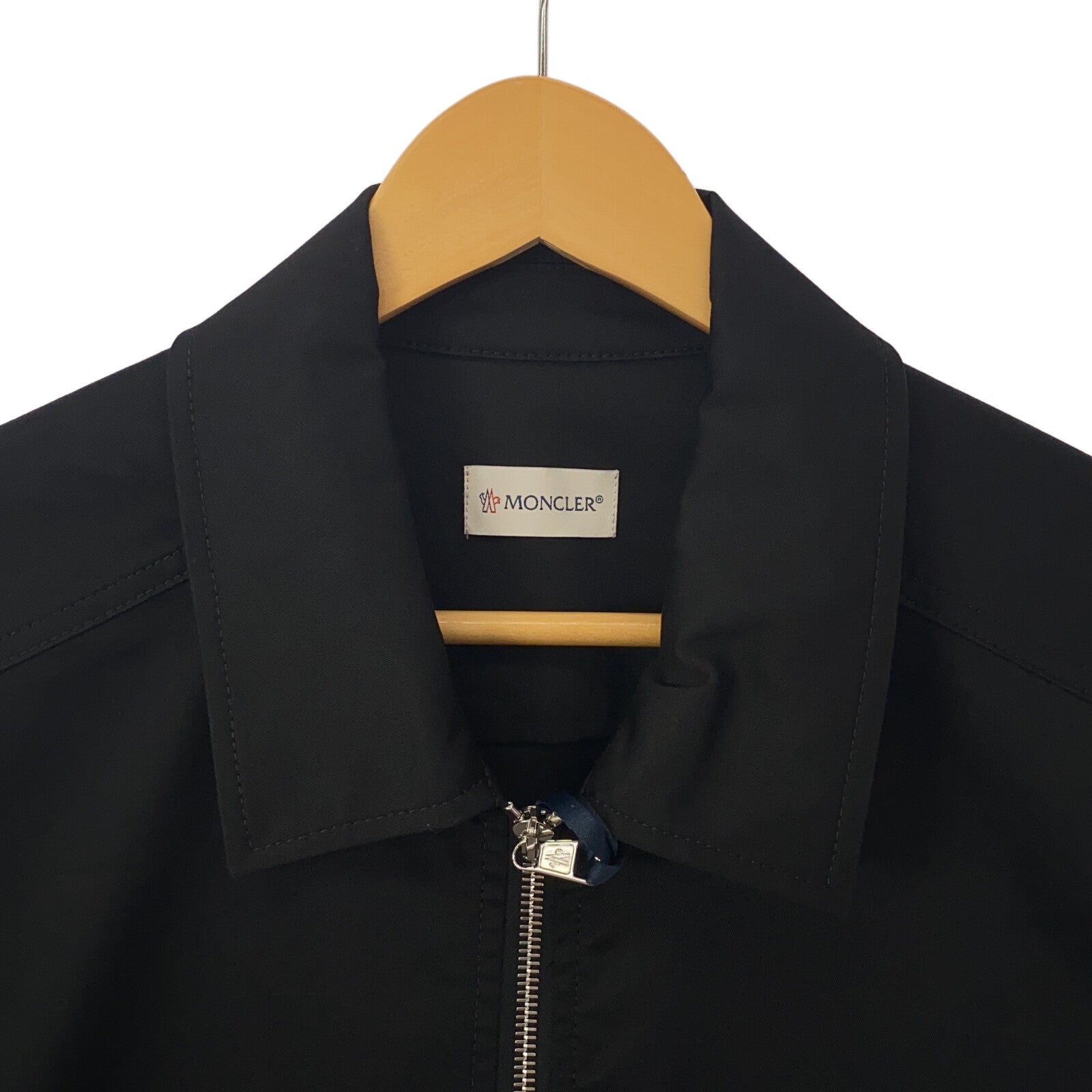 Moncler Cotton Zip Jacket Black Men