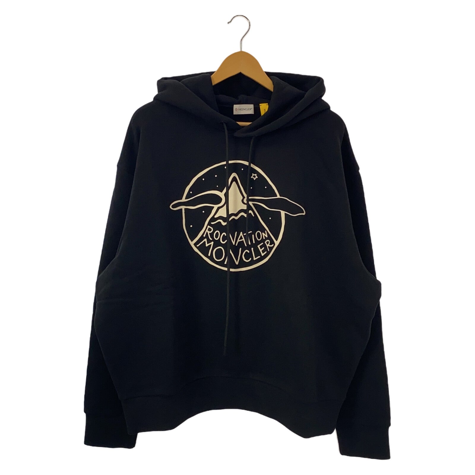 Moncler Cotton Hoodie Sweatshirt Black XL