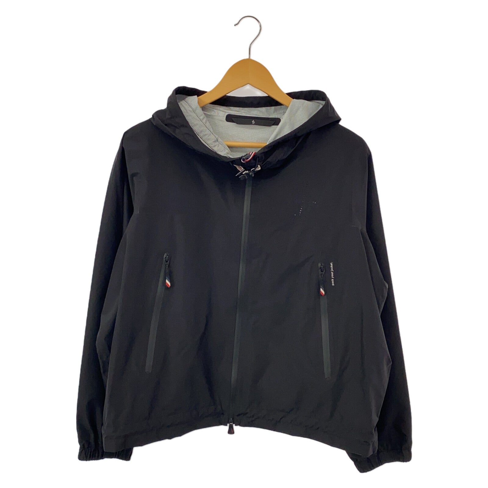 Moncler Nylon Hooded Jacket Black