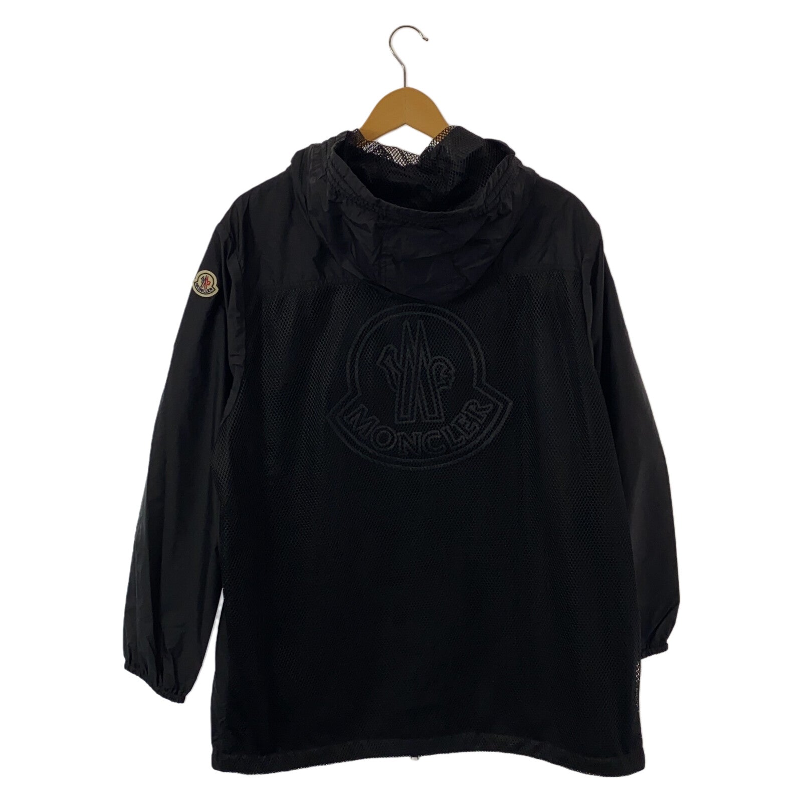 Moncler Nylon Hooded Jacket Black