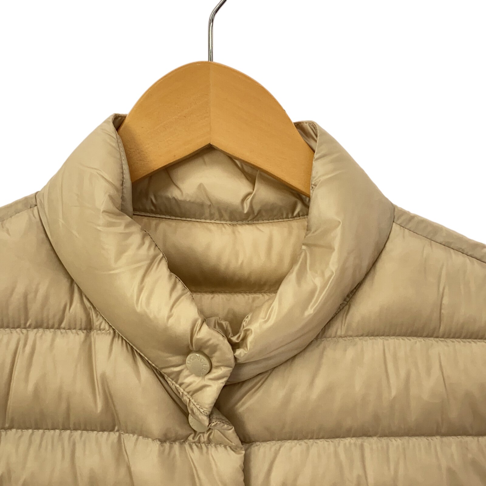 Moncler Nylon Down Vest Beige Men