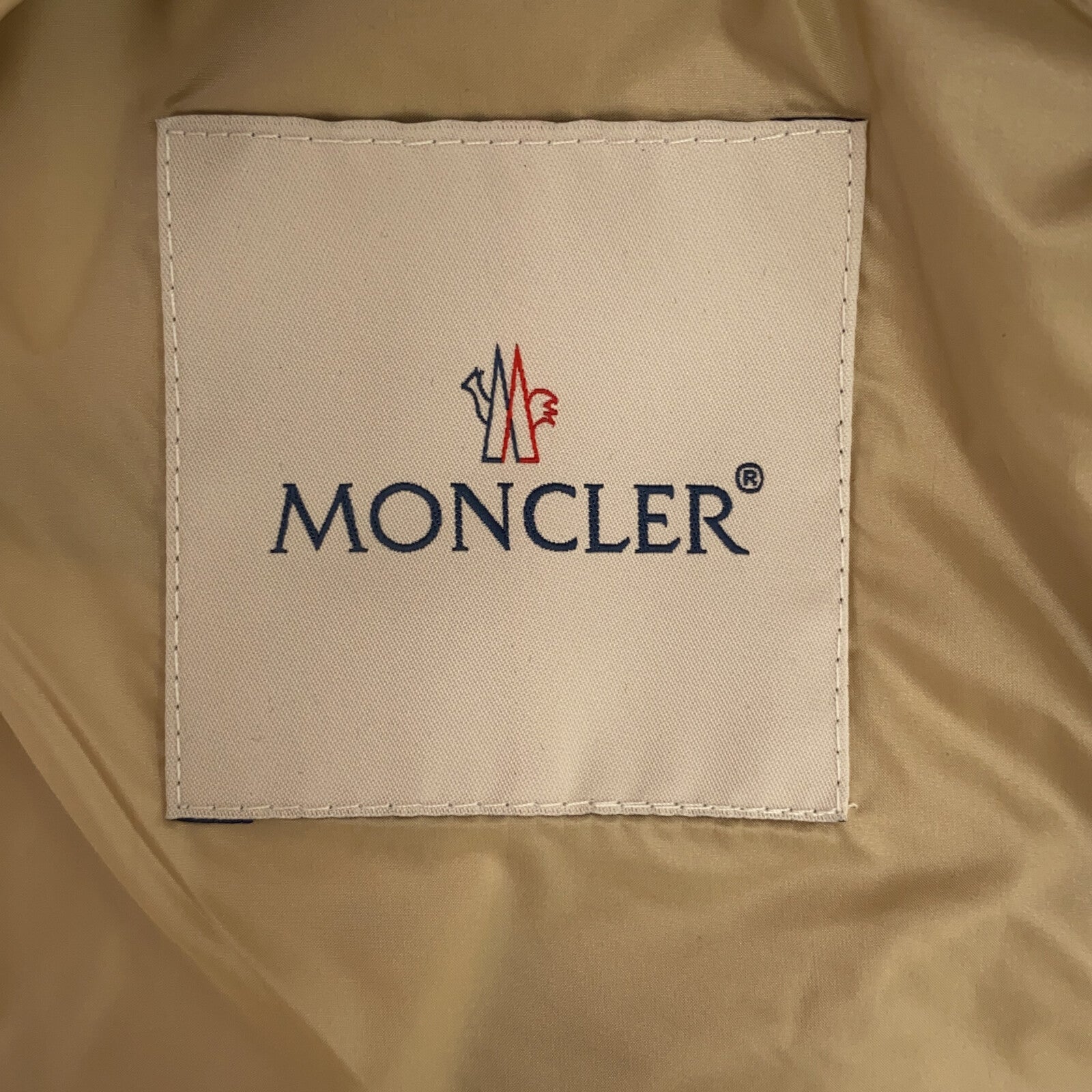 Moncler Nylon Down Vest Beige Men