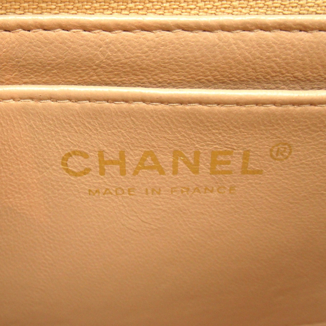 Chanel Mini Matelasse Chain Shoulder Bag Beige