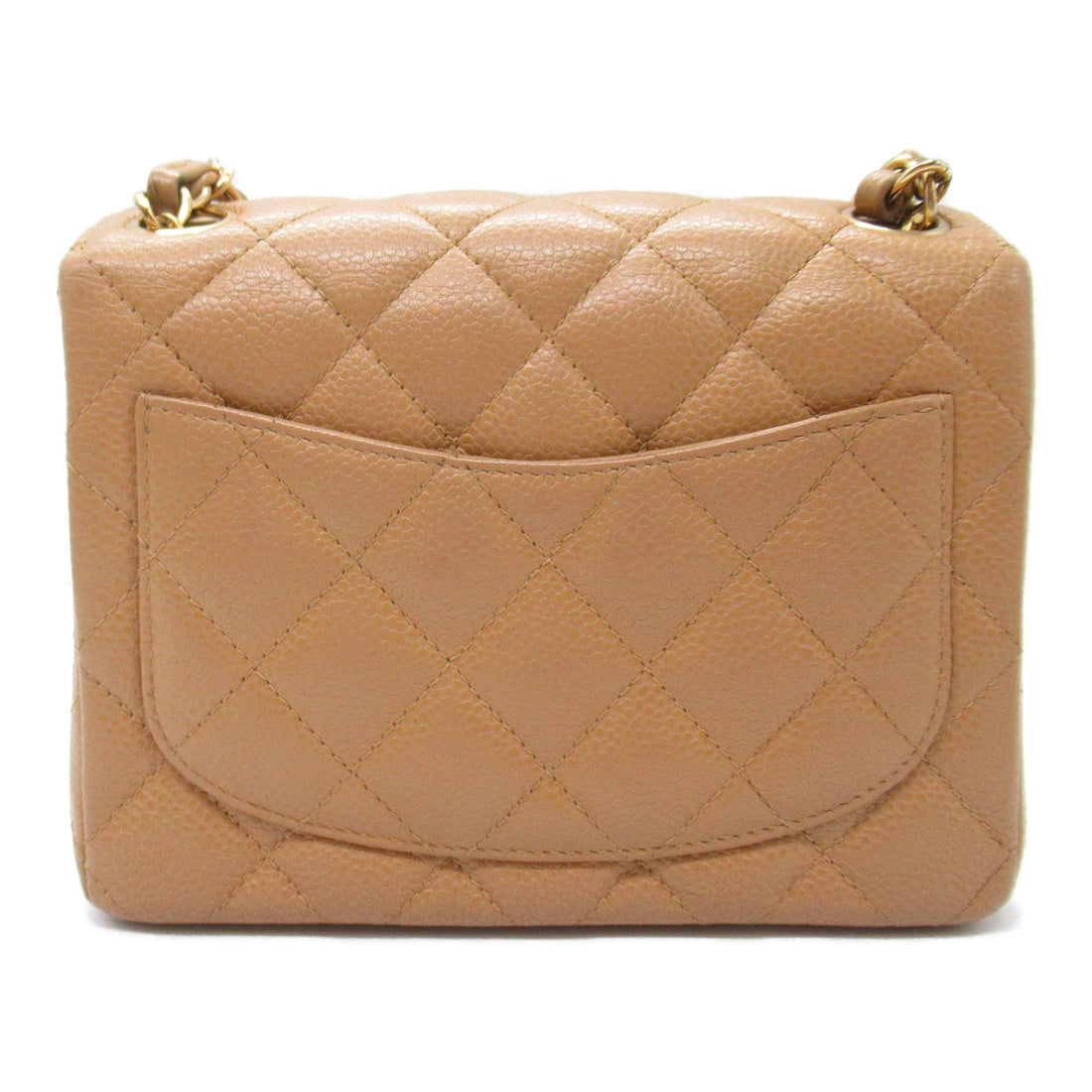 Chanel Mini Matelasse Chain Shoulder Bag Beige