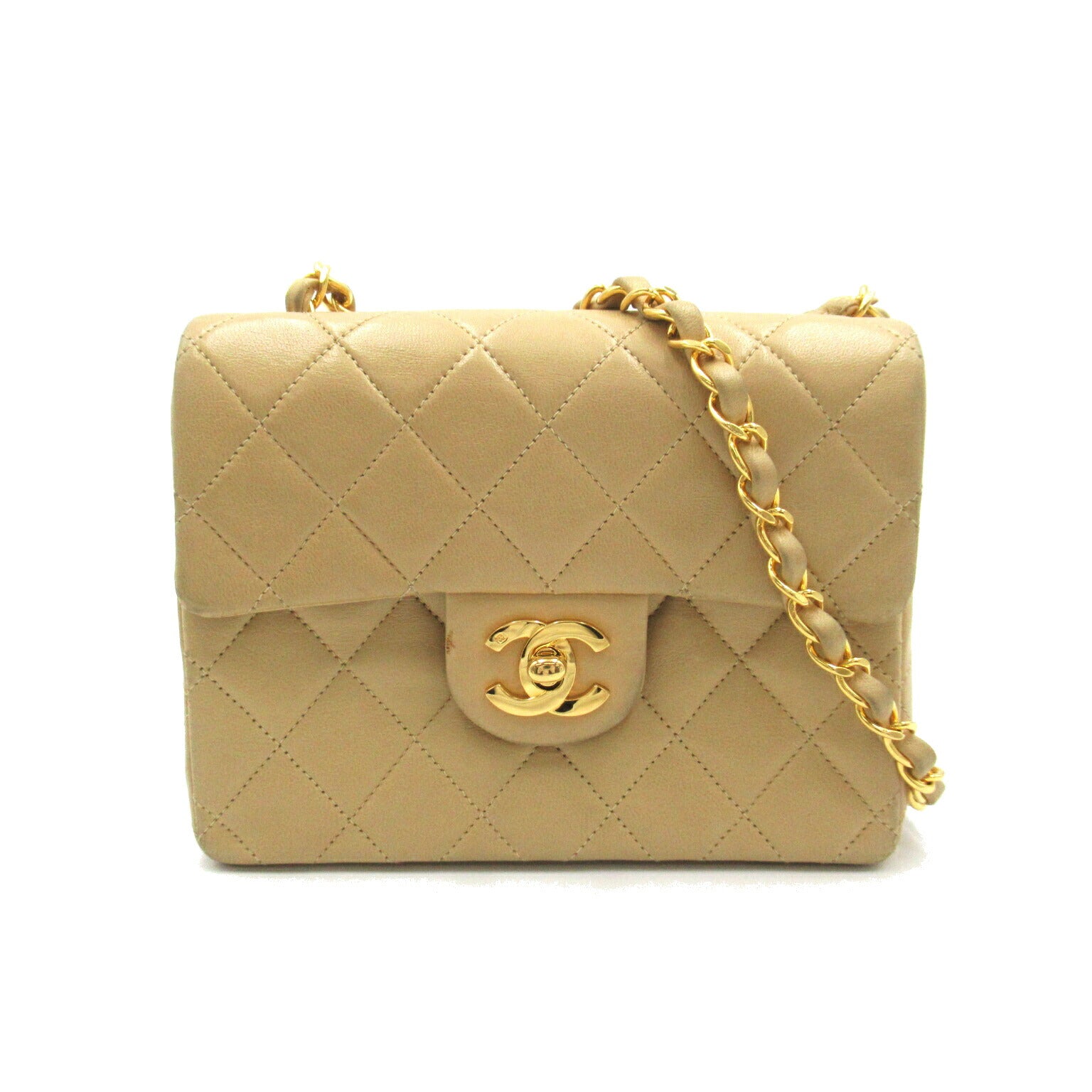 Chanel Lambskin Mini Matelasse Shoulder Bag