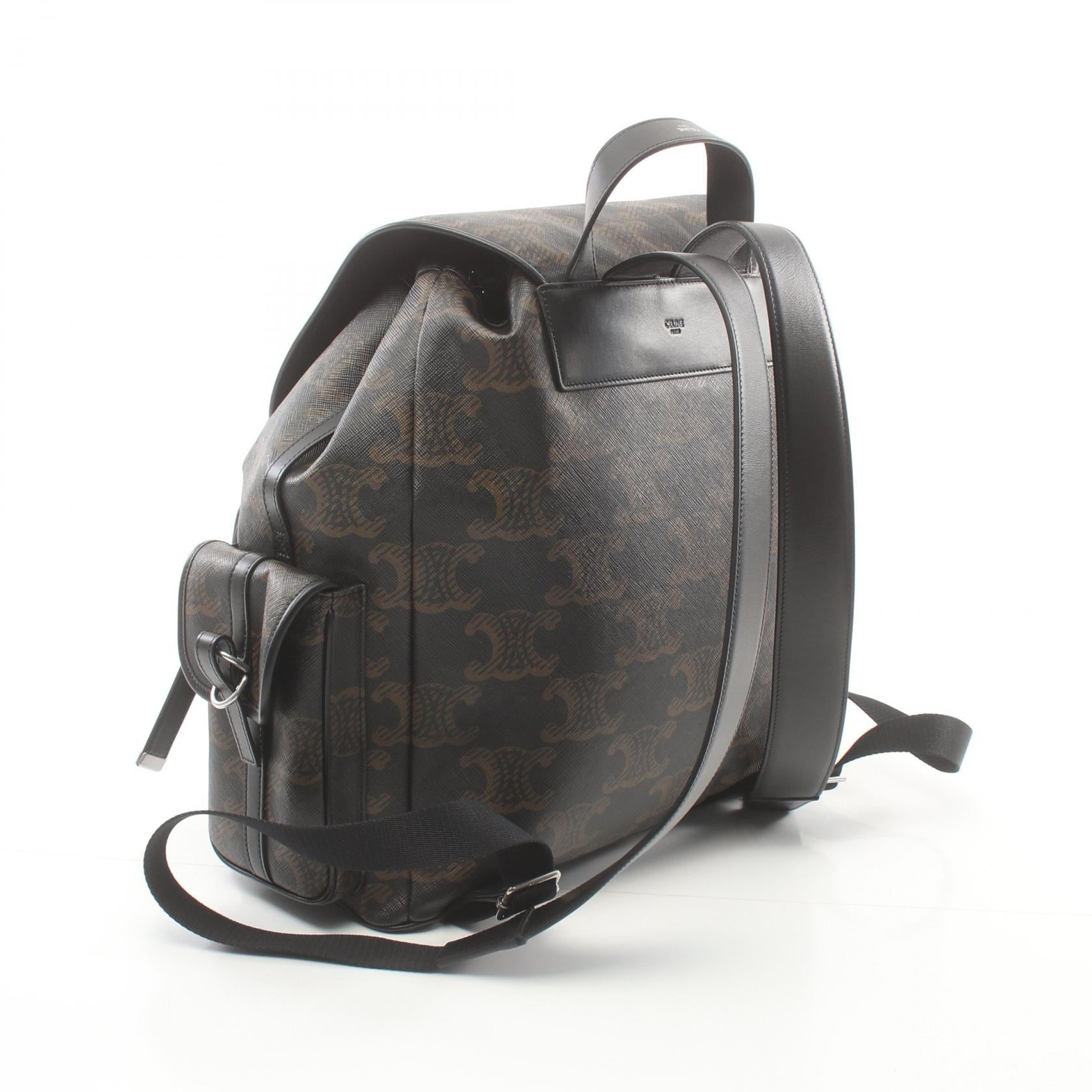 Celine Triomphe Large Backpack PVC Canvas