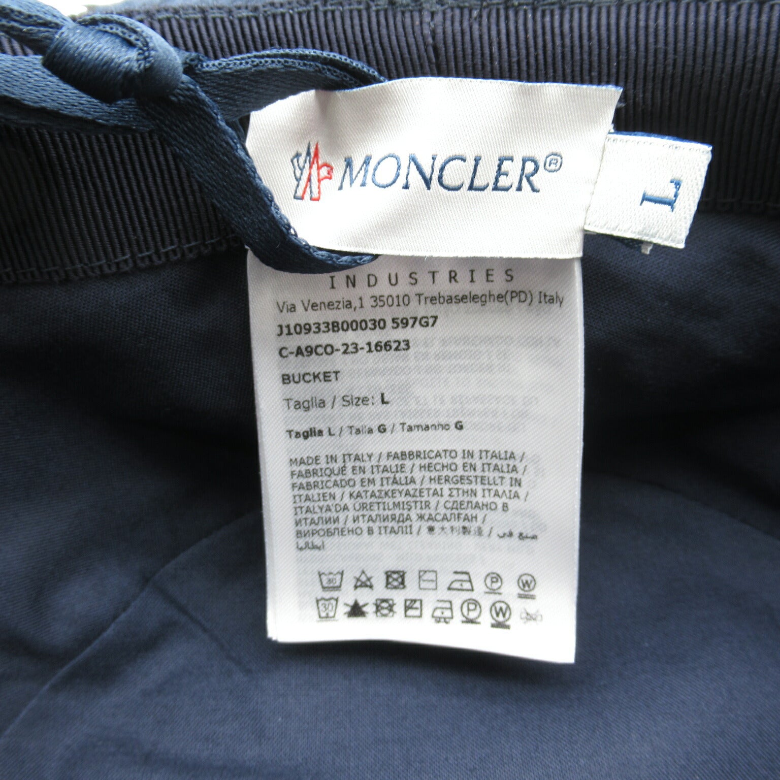 Moncler Polyester Bucket Hat Navy