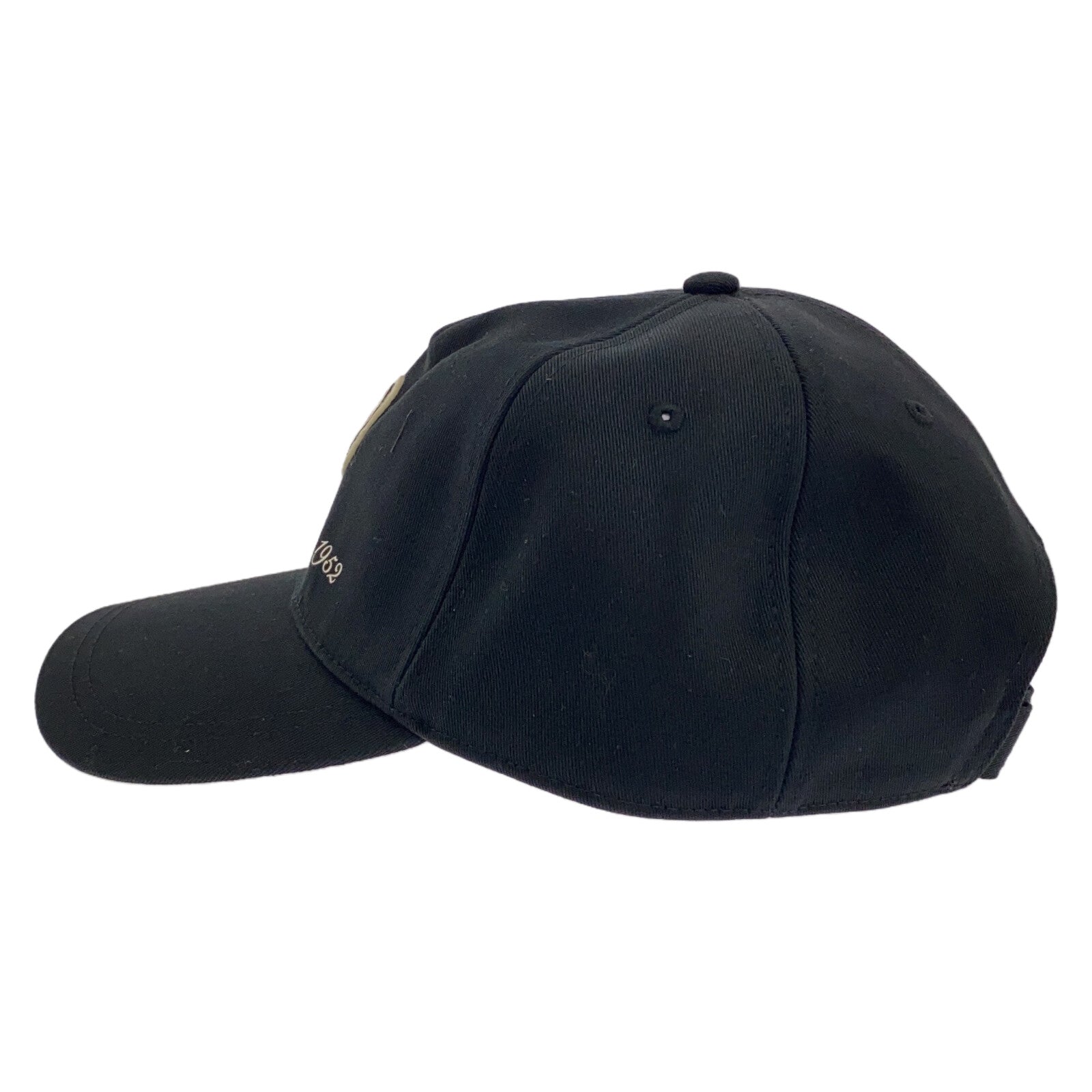 Moncler Cotton Baseball Cap Black Unisex