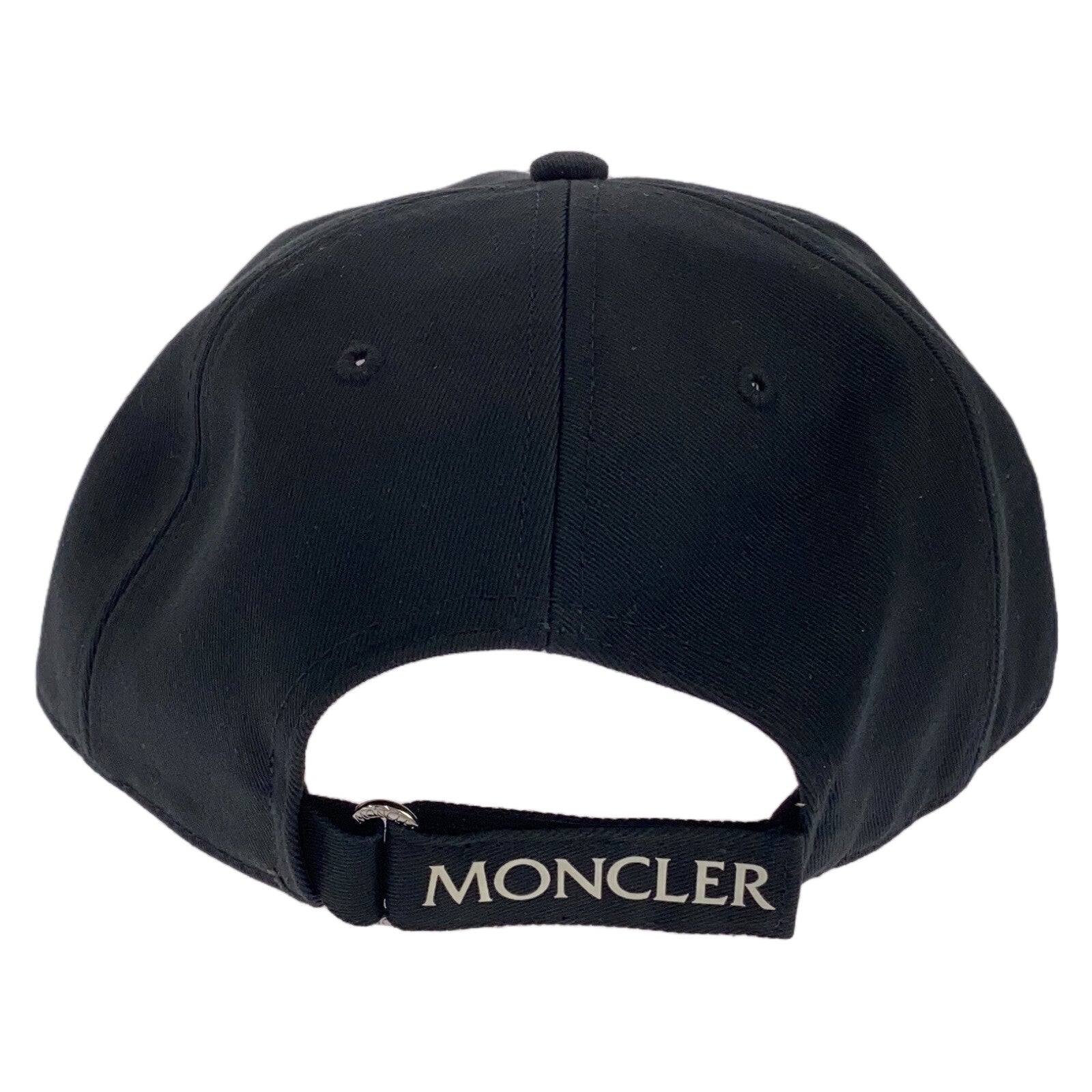 Moncler Cotton Baseball Cap Black Unisex