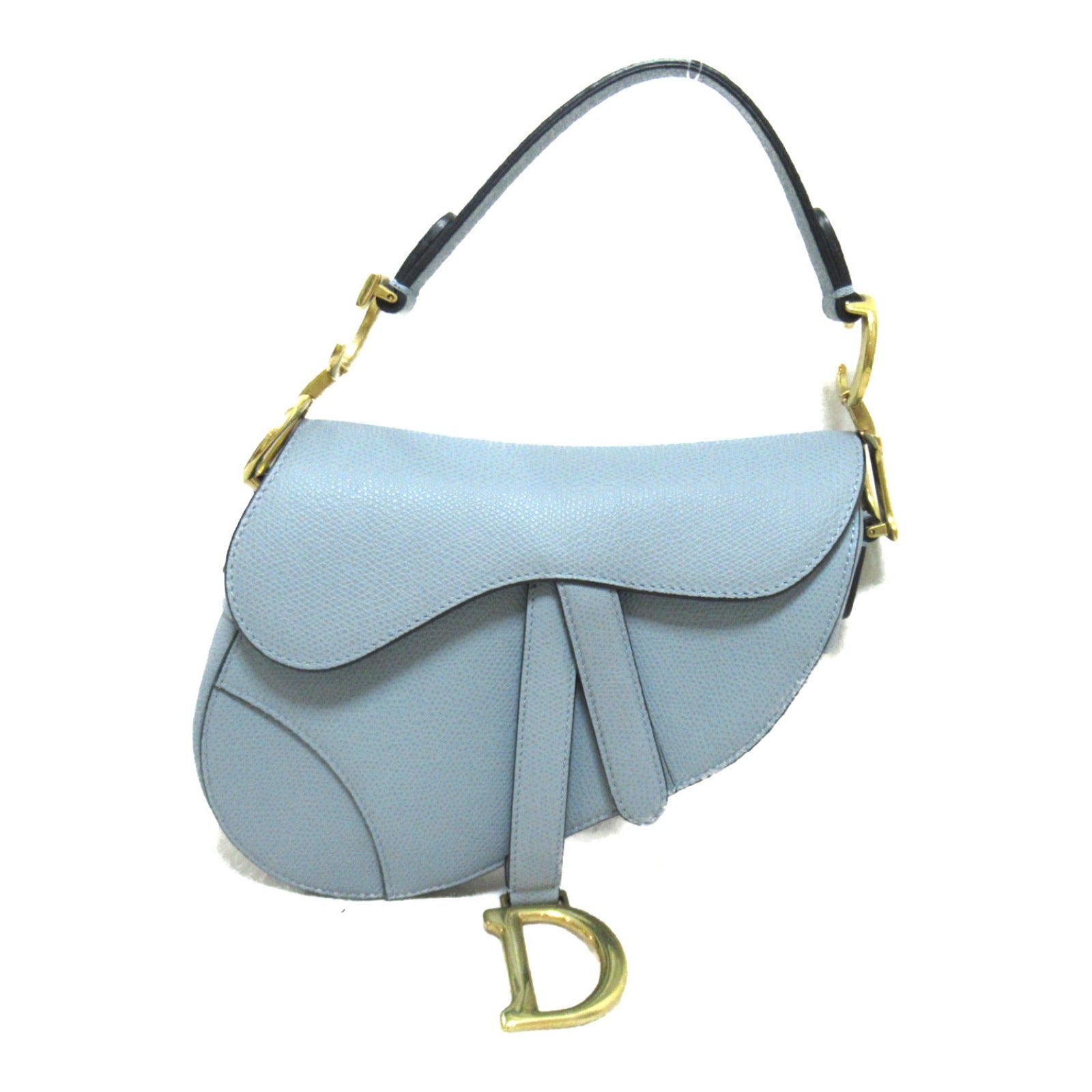 Dior Leather Saddle Bag Blue