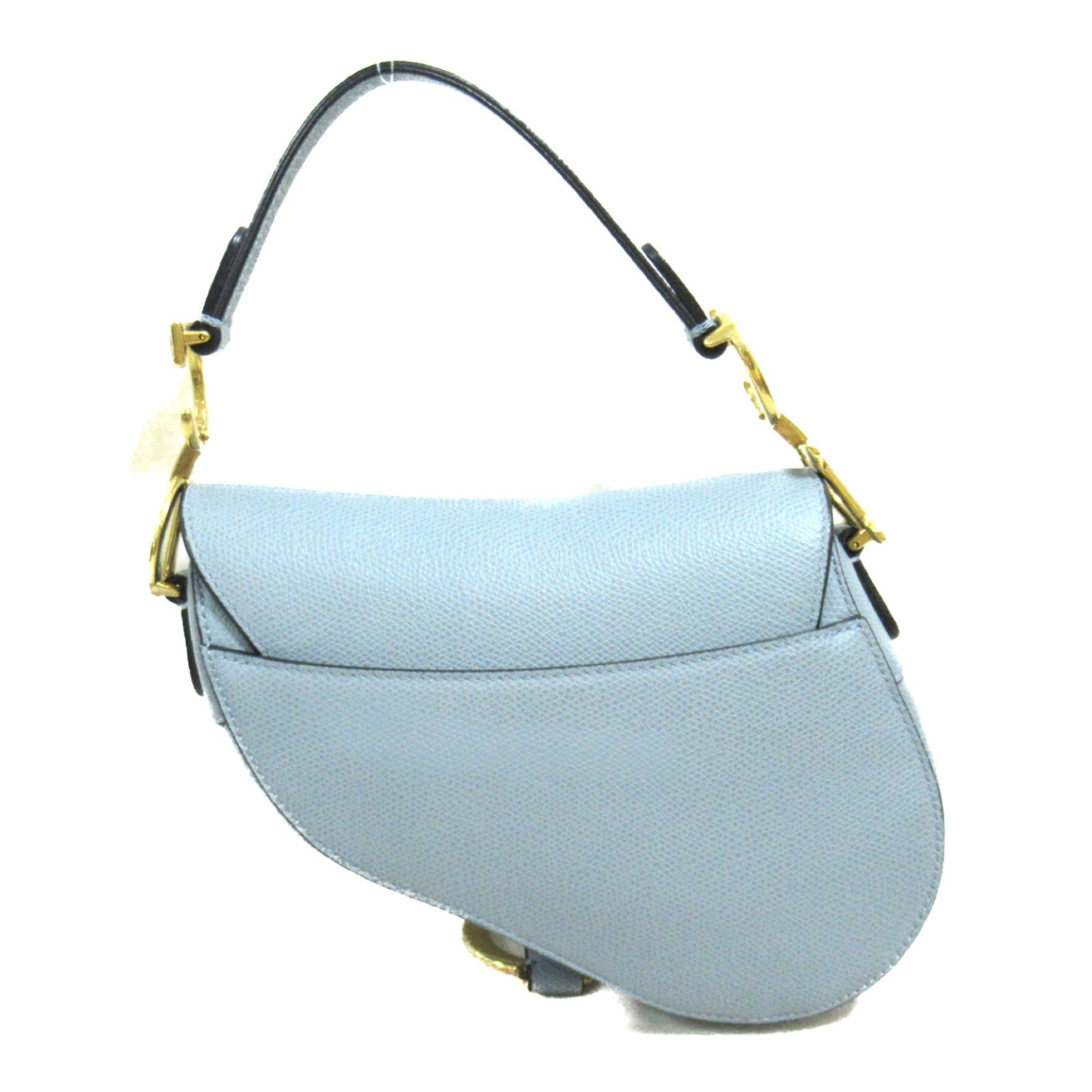 Dior Leather Saddle Bag Blue