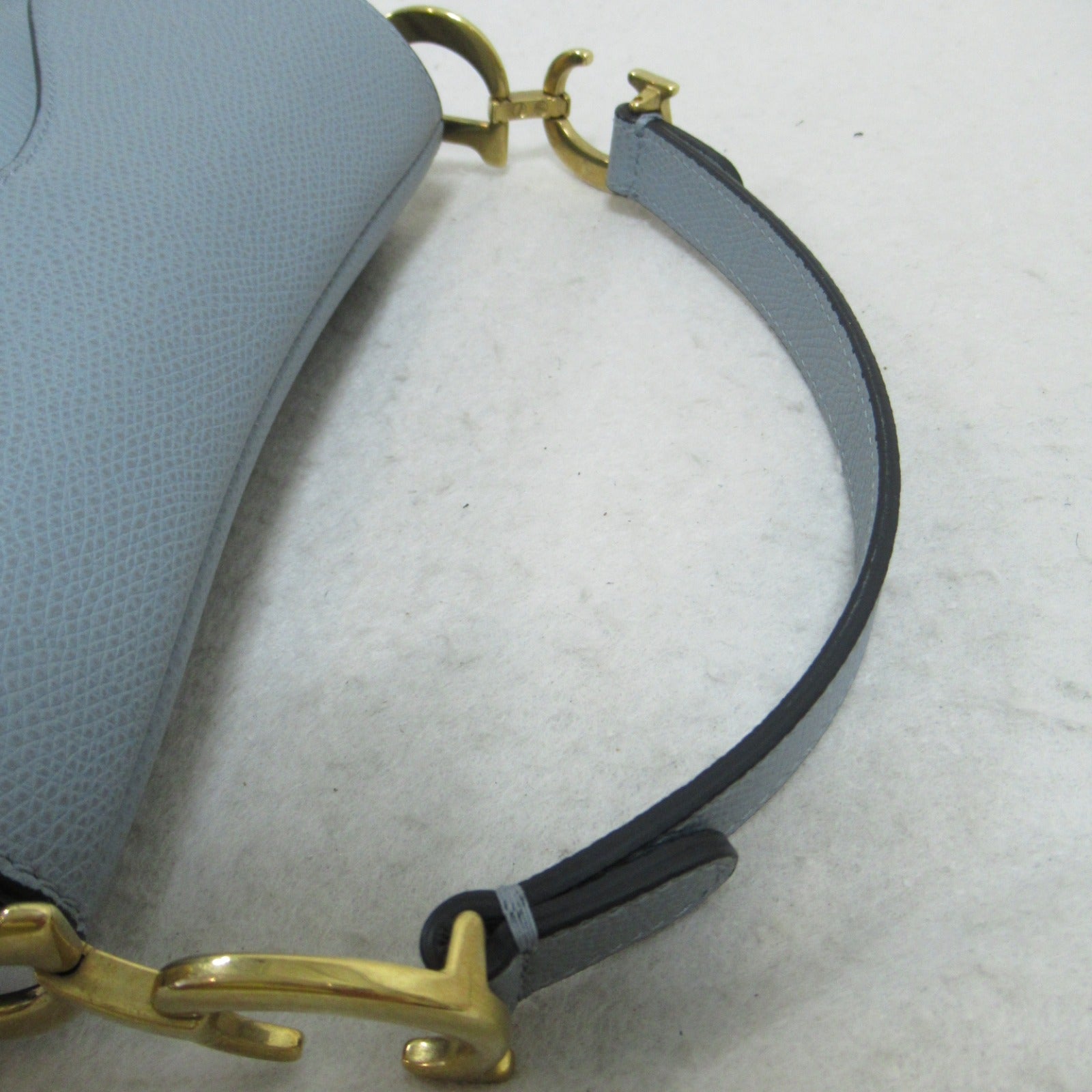 Dior Leather Saddle Bag Blue