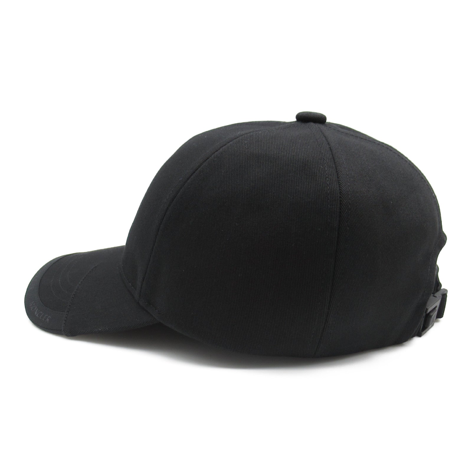 Moncler Cotton Baseball Cap Black Unisex