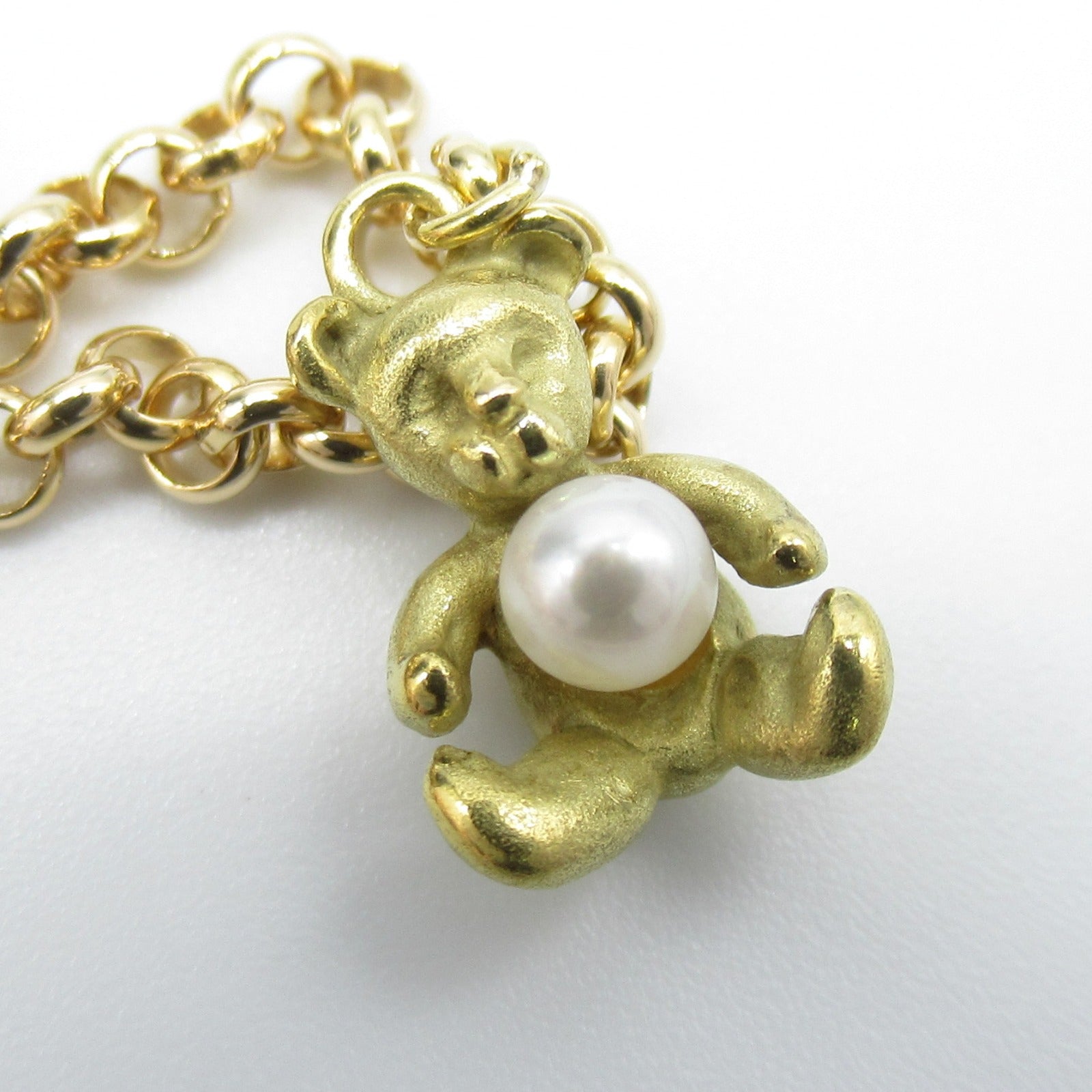 K18 Yellow Gold Pearl Bracelet Jewelry