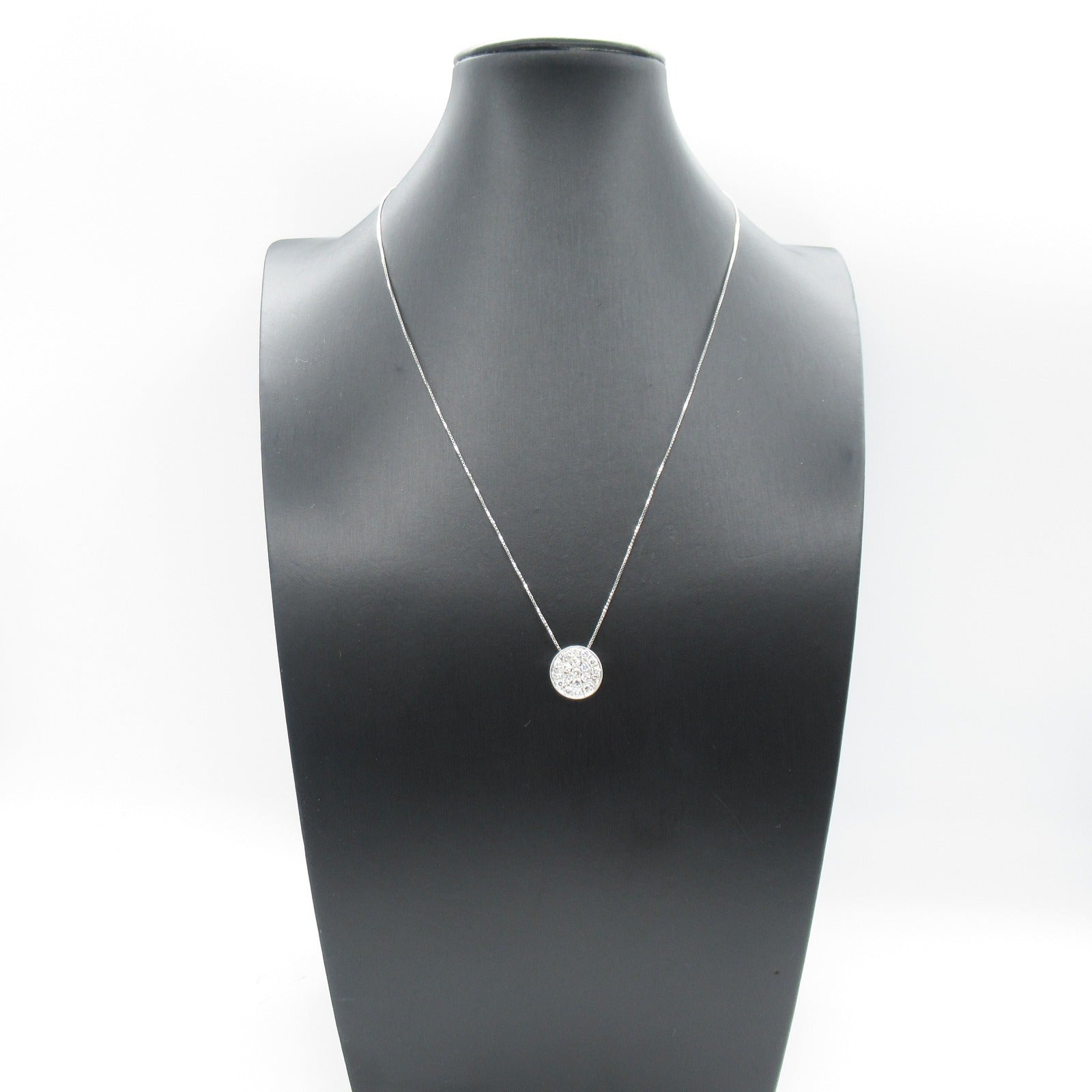 K18WG White Gold Diamond Necklace