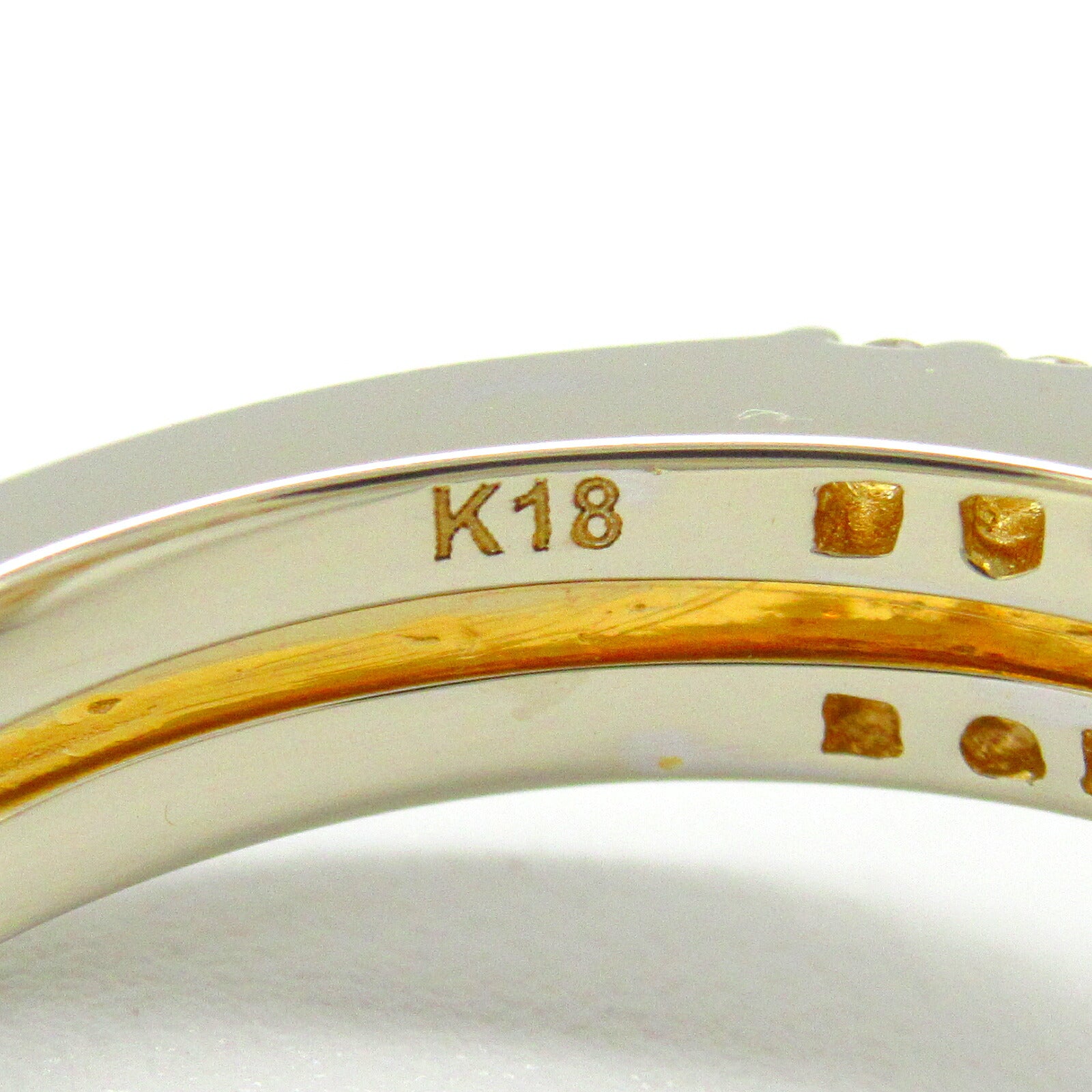 K18 Yellow Gold Diamond Ring Jewelry