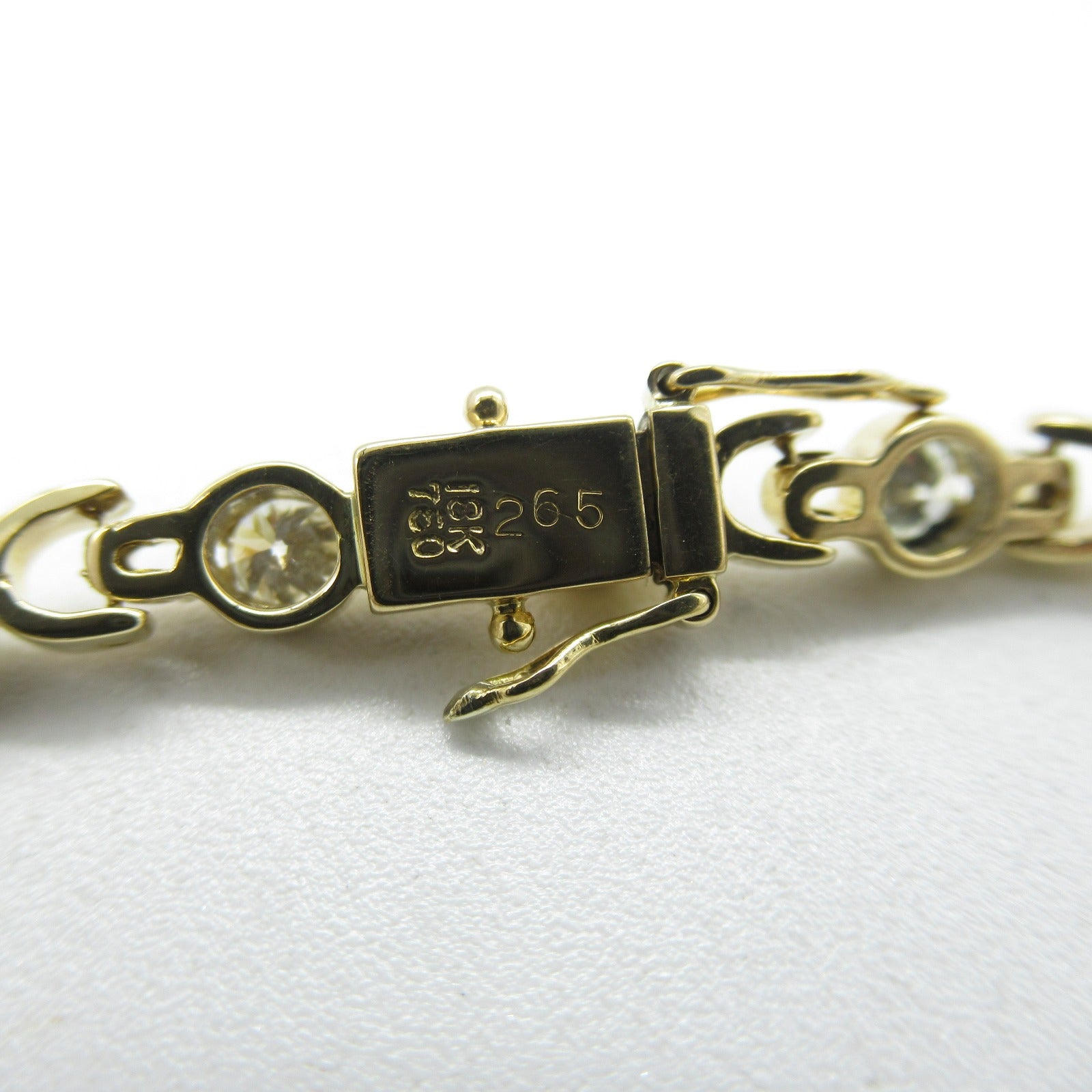 Diamond K18 Yellow Gold Bracelet