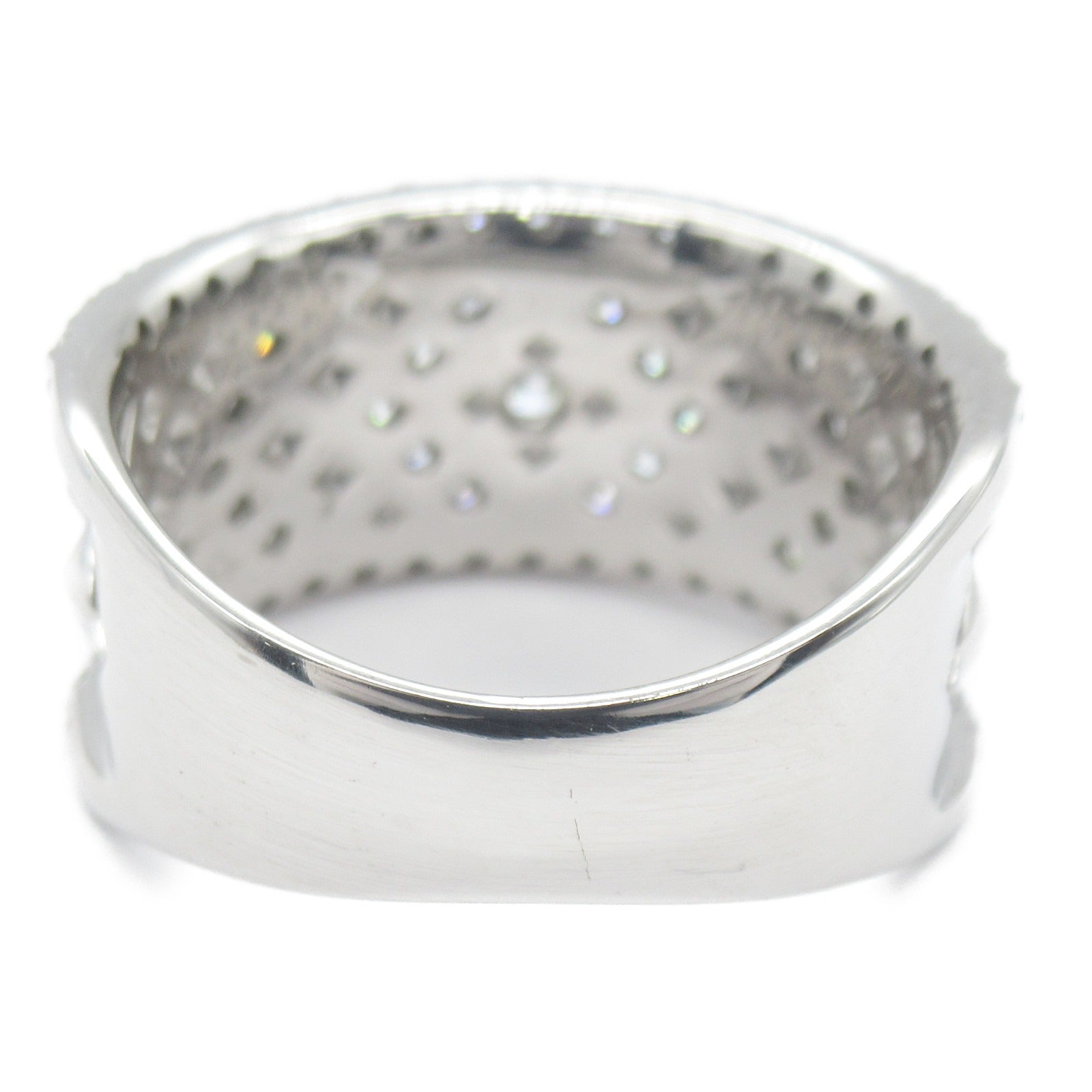 K18WG White Gold Diamond Ring Jewelry