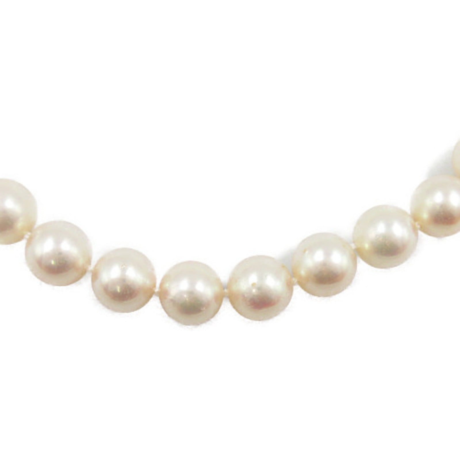 Tasaki Akoya Pearl Diamond Necklace K14WG