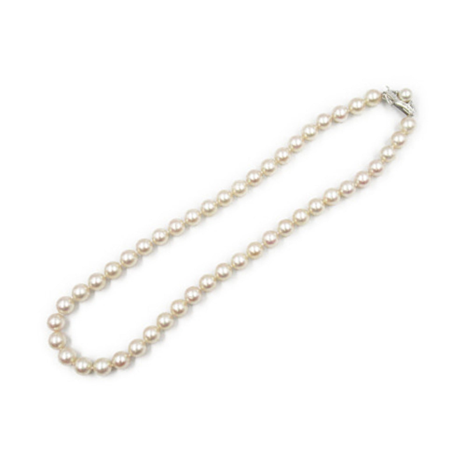 Tasaki Akoya Pearl Diamond Necklace K14WG