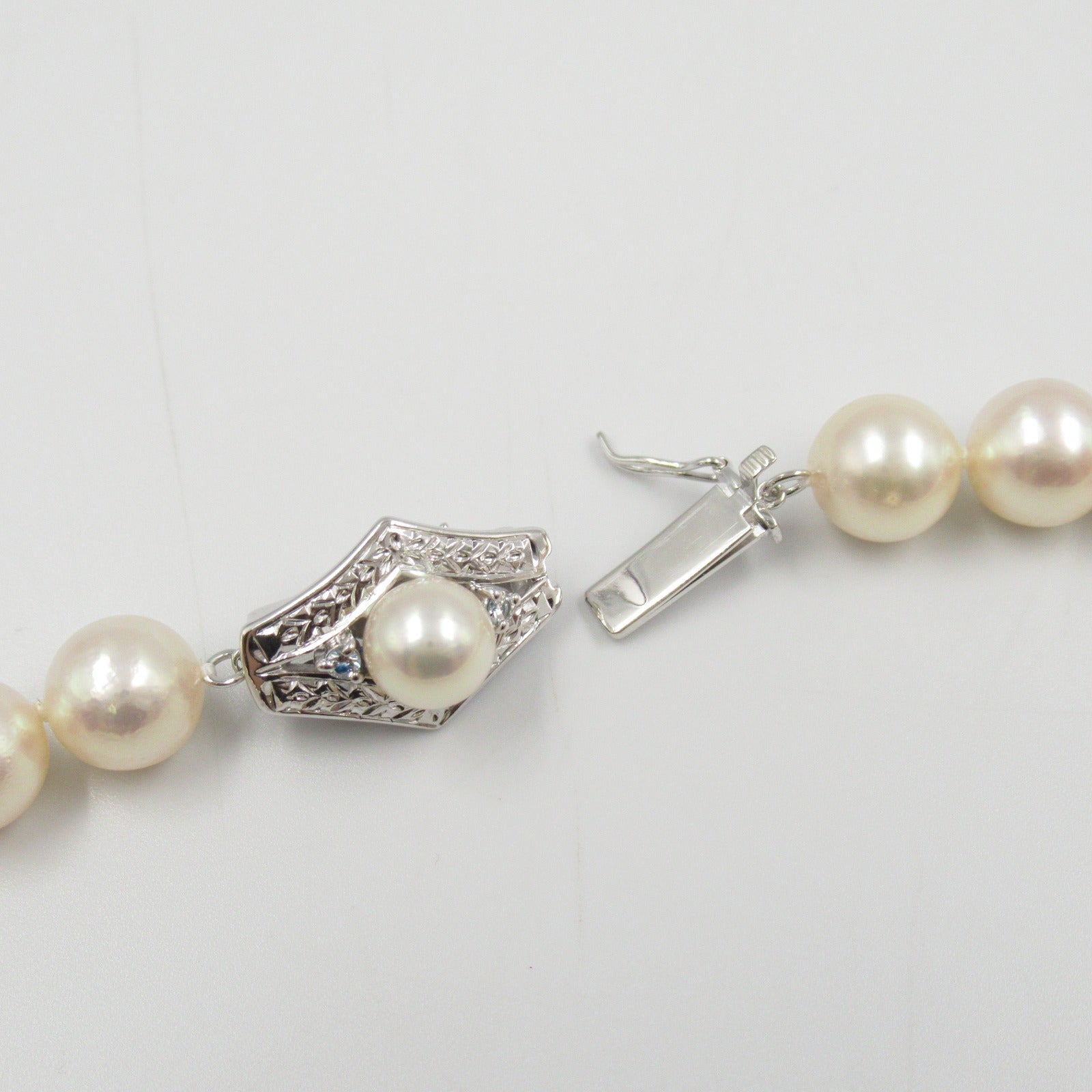 Tasaki Akoya Pearl Diamond Necklace K14WG