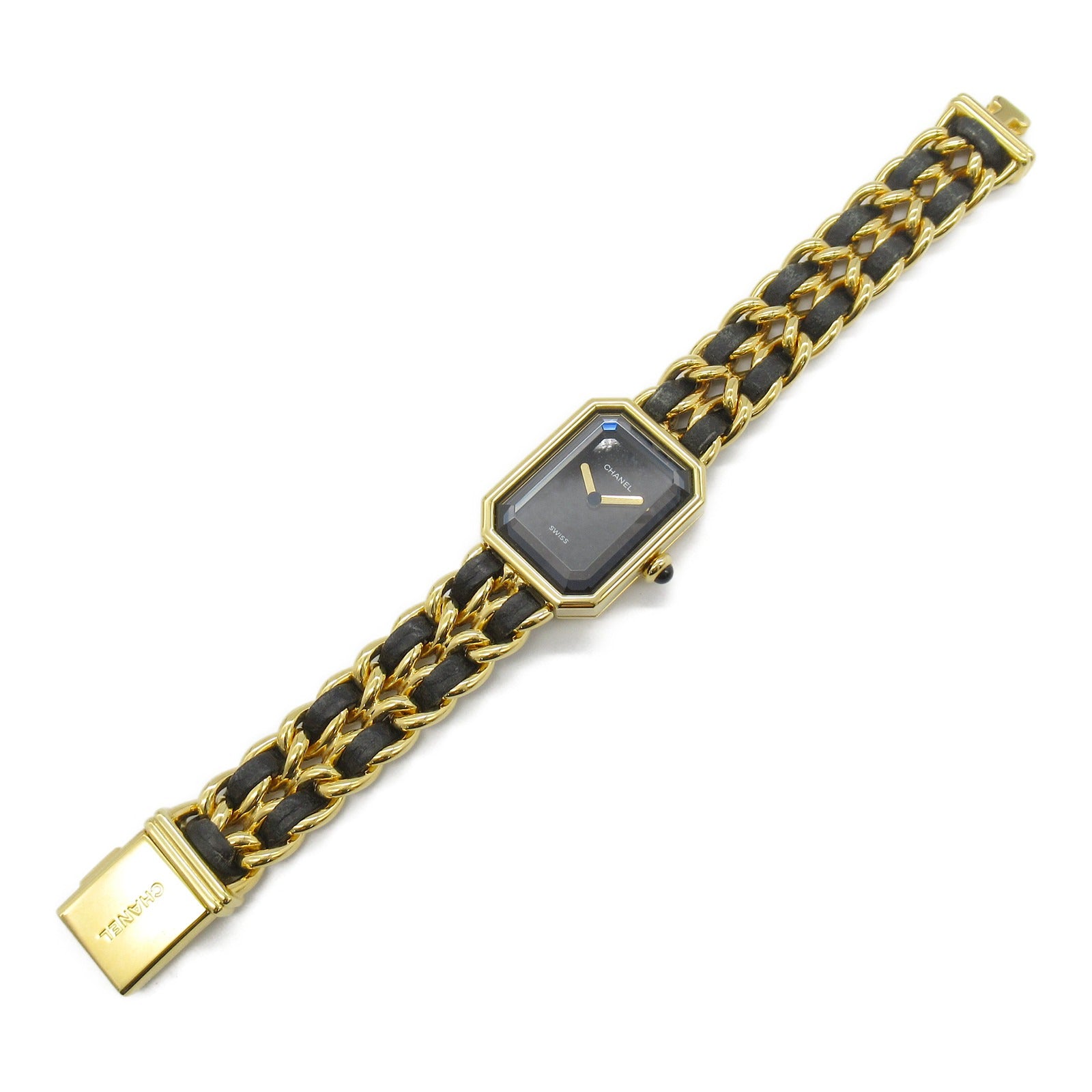 Chanel Premiere S Quartz Watch Gold Plated Leather