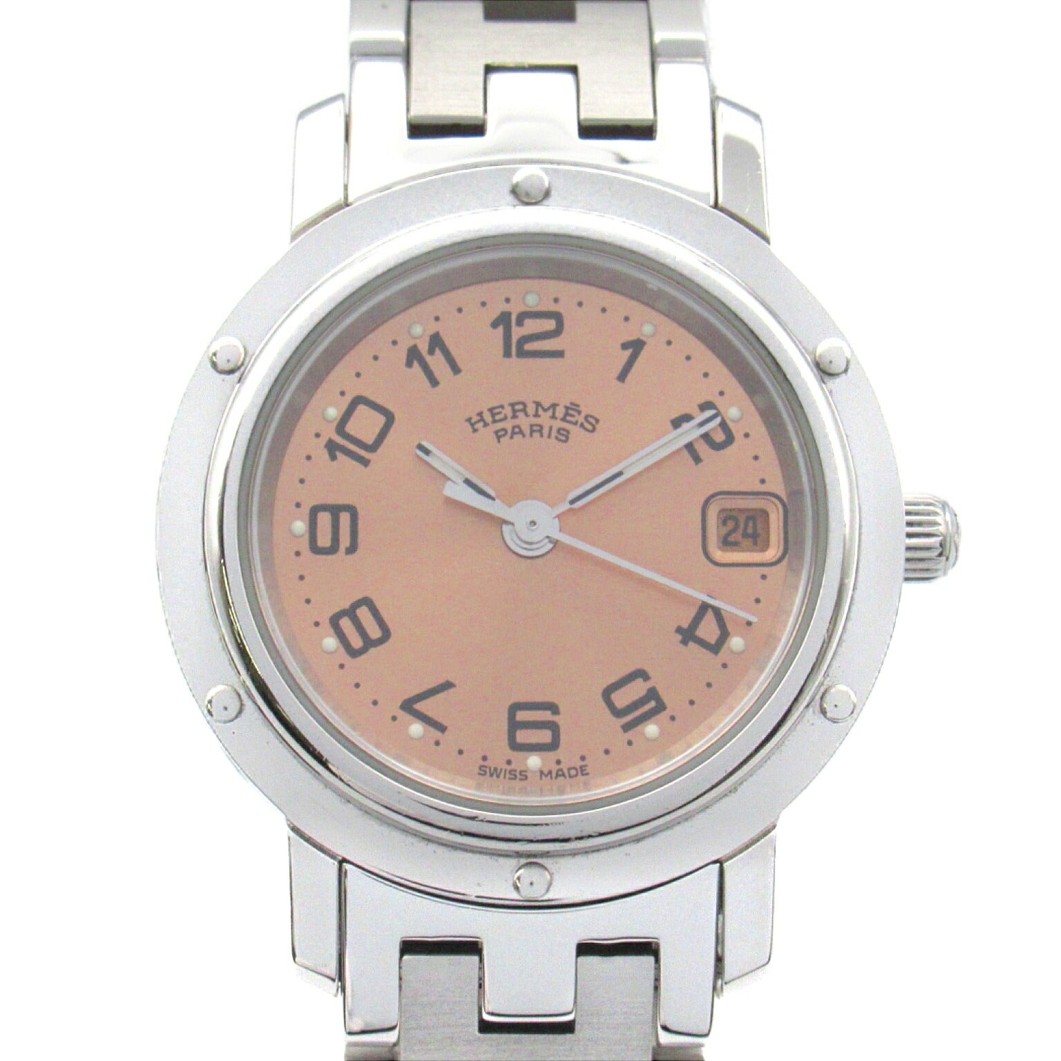 Hermes Clipper Stainless Steel Quartz Watch