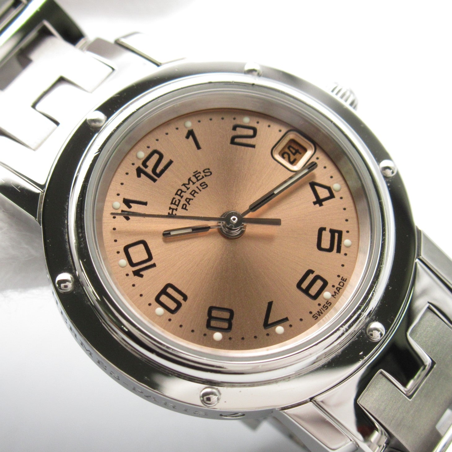 Hermes Clipper Stainless Steel Quartz Watch