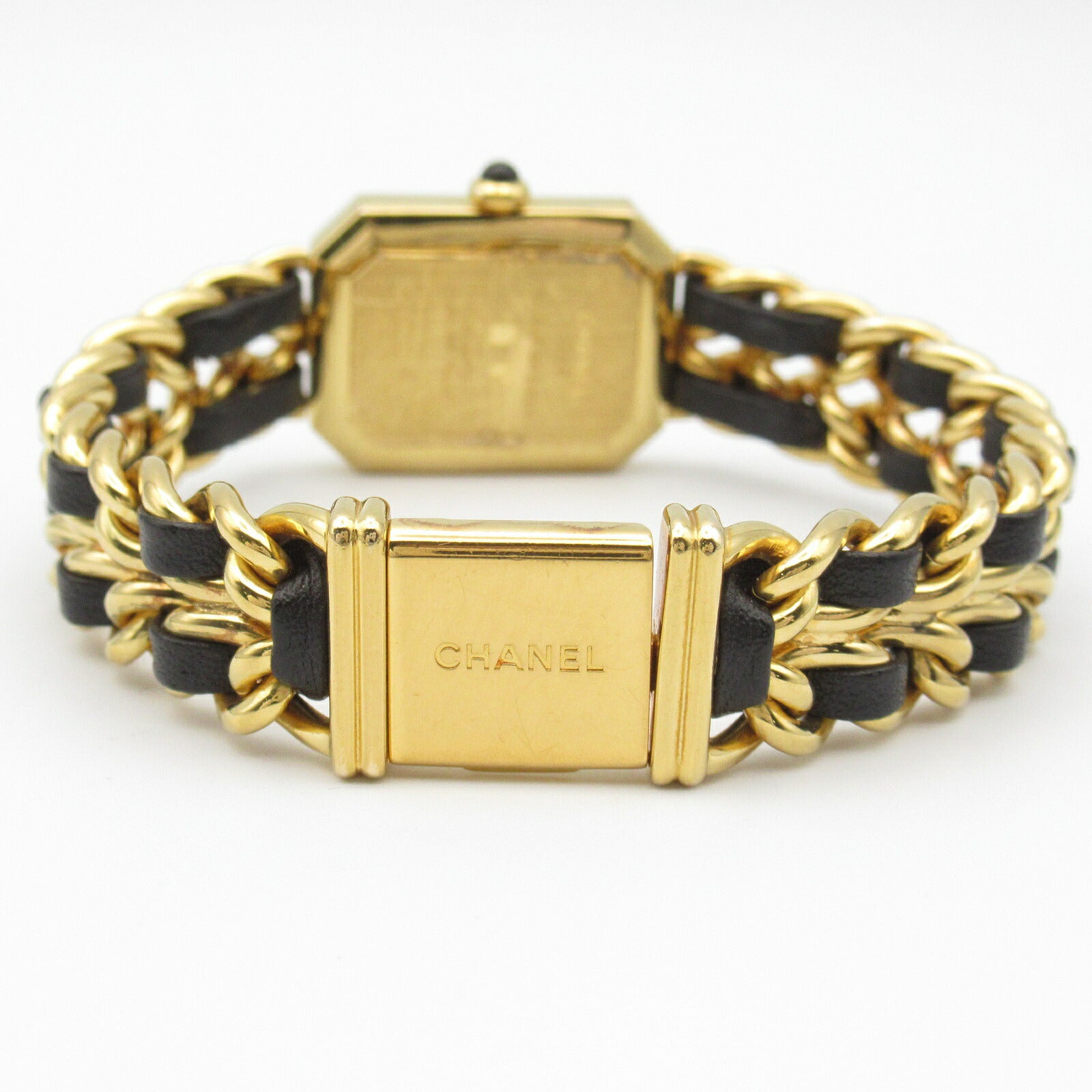 Chanel Premiere L Watch Gold Plated Leather H0001