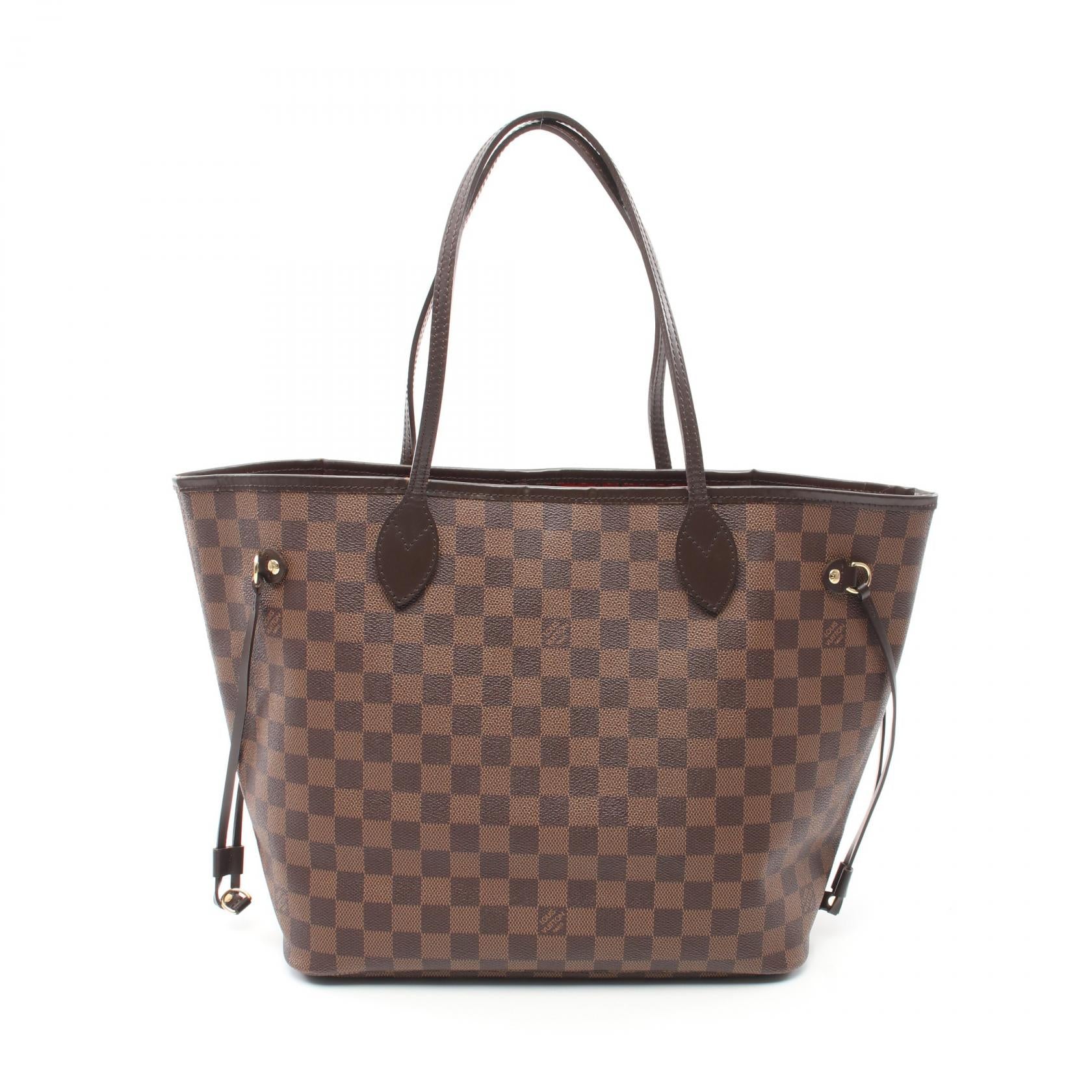 Louis Vuitton Damier Ebene Neverfull MM  Canvas Tote Bag N51105 in Very Good Condition