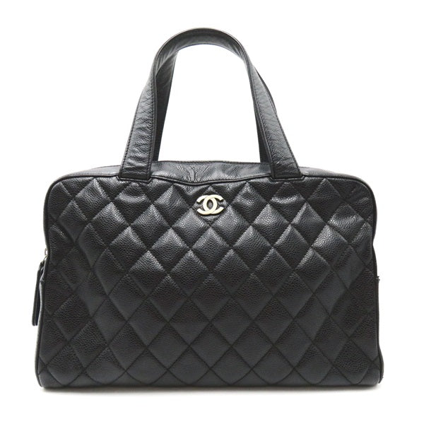 Chanel Quilted Caviar Handbag Leather Handbag 6186246 in Good condition