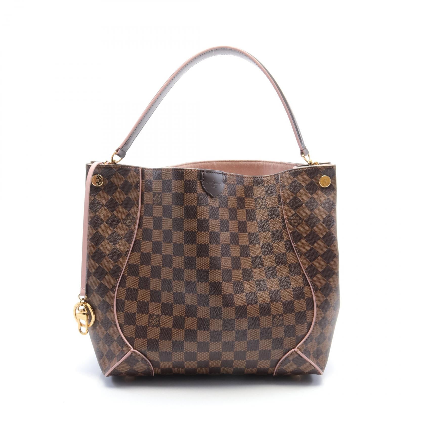 Louis Vuitton Damier Ebene Rose Ballerine Shoulder Bag N41556