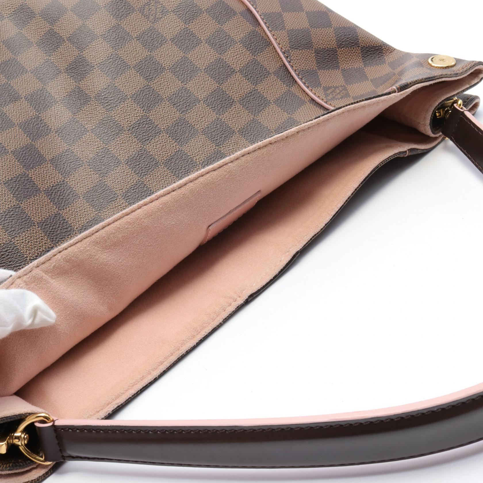 Louis Vuitton Damier Ebene Rose Ballerine Shoulder Bag N41556