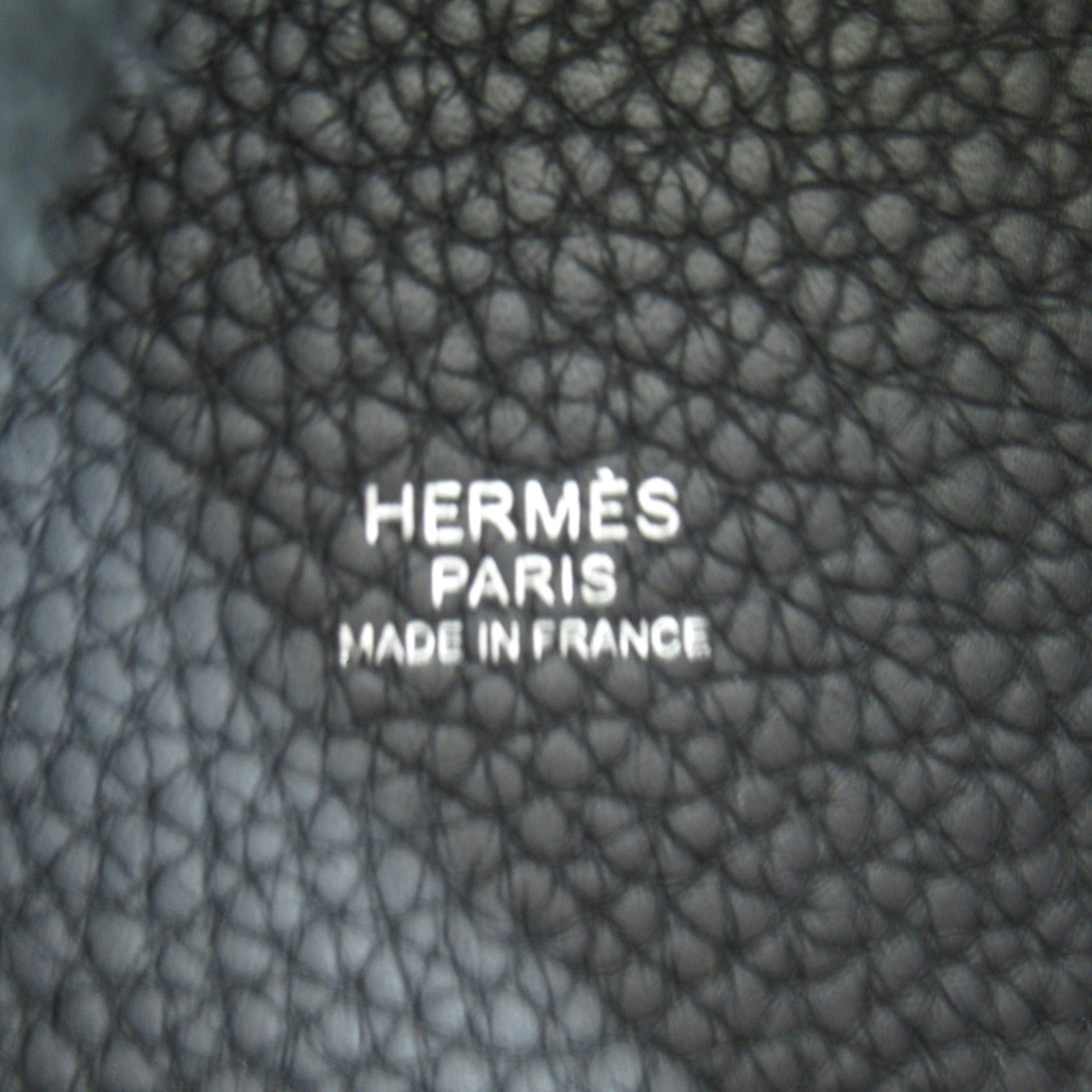 Hermes Picotin Lock MM Leather Handbag Black