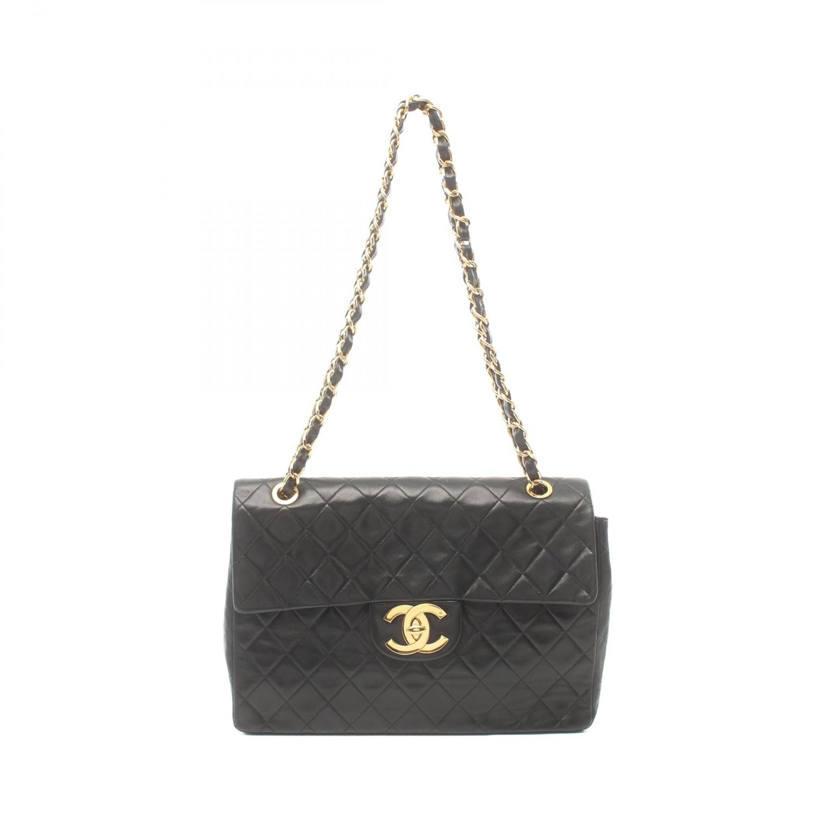 Chanel Jumbo Matelasse 30 Single Flap Shoulder Bag Leather Shoulder Bag 4455407 in Very Good Condition