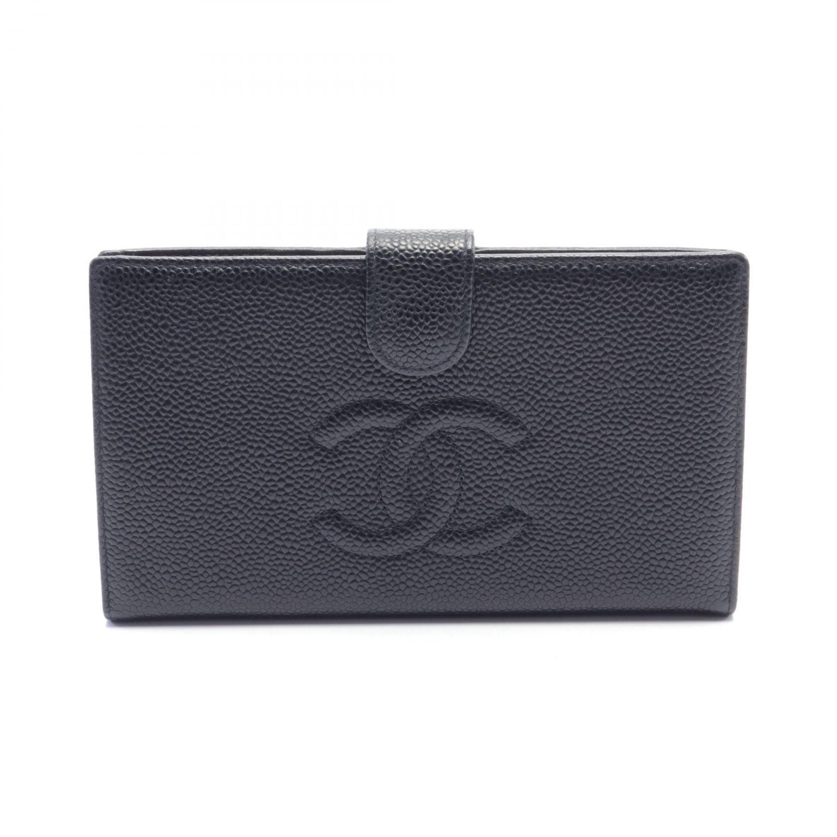 Chanel Caviar Skin Bifold Long Wallet