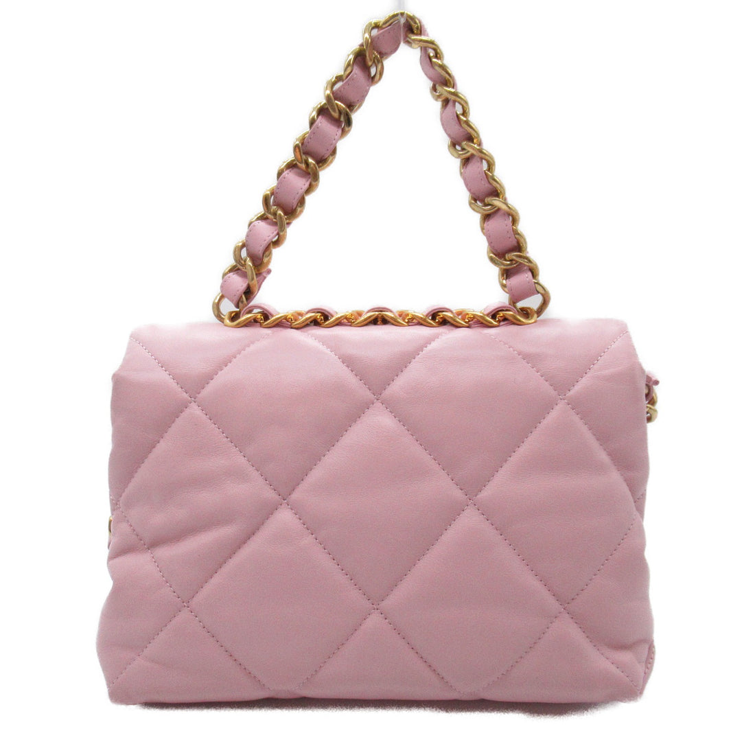 Chanel Pink Calf Leather Chain Shoulder Bag