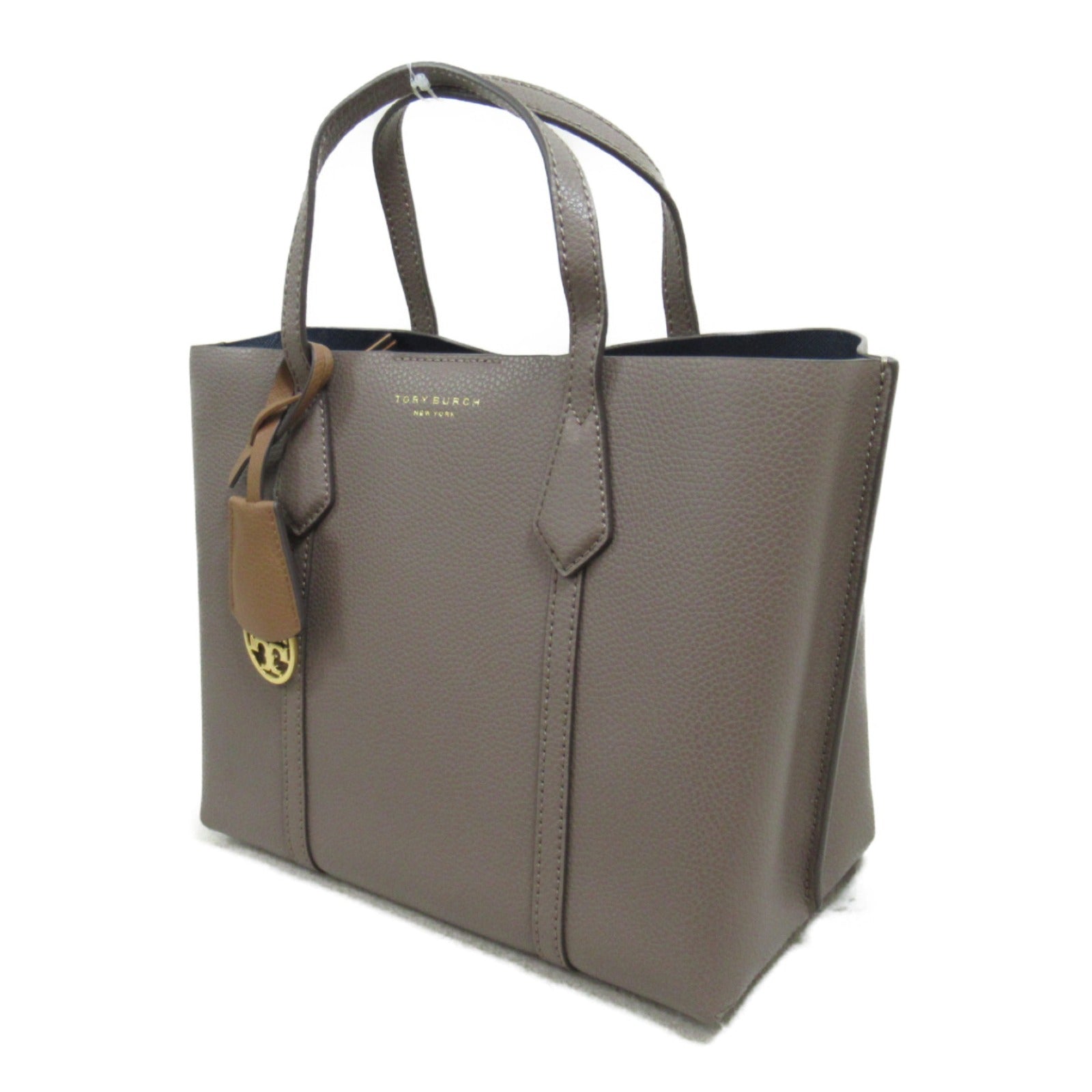 Tory Burch 2way Leather Tote Bag Gray