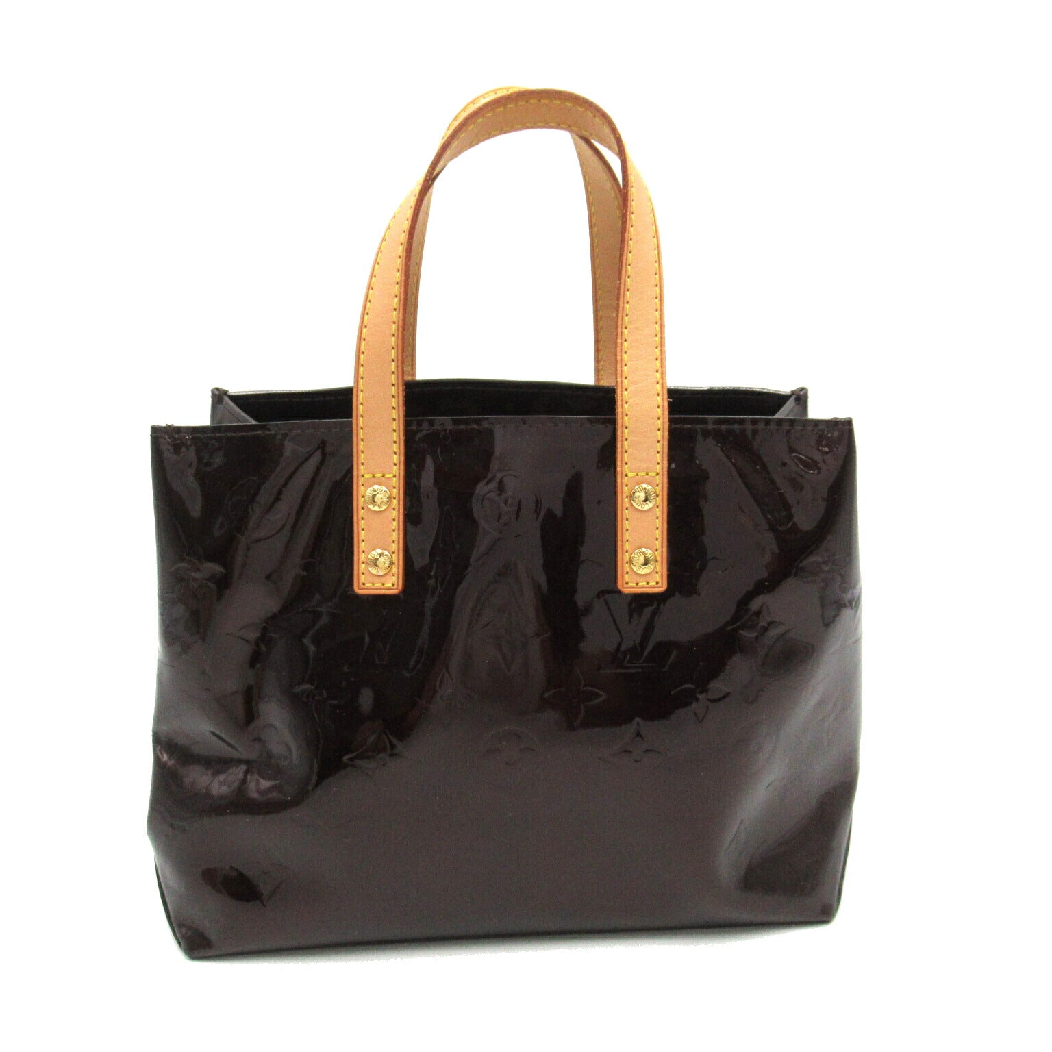 Louis Vuitton Vernis Reed PM Tote Bag Brown