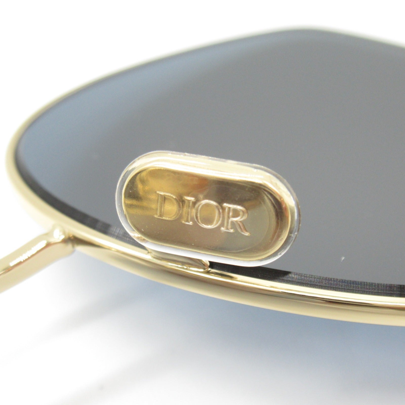 Dior Sunglasses Plastic Stainless Steel Gold