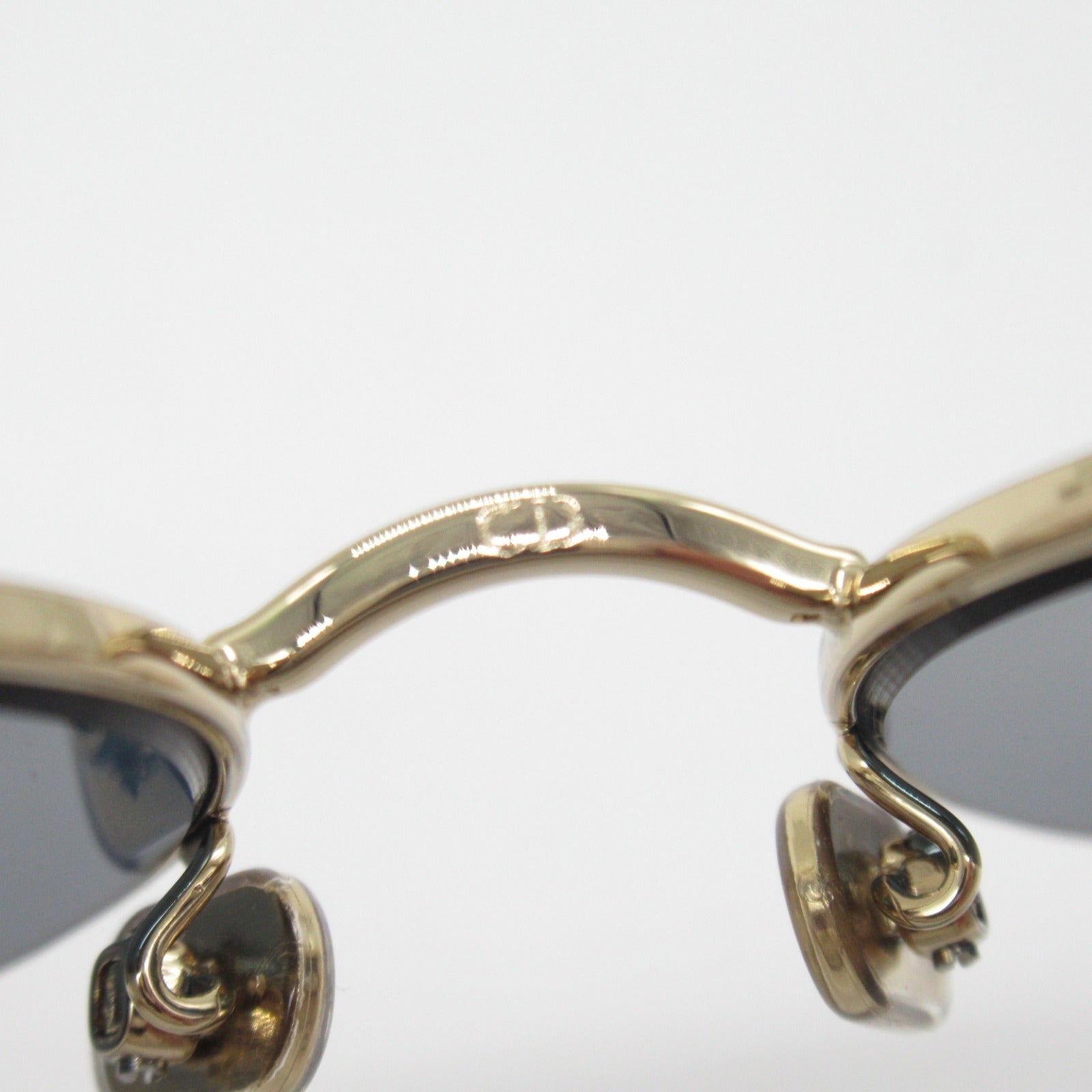 Dior Sunglasses Plastic Stainless Steel Gold